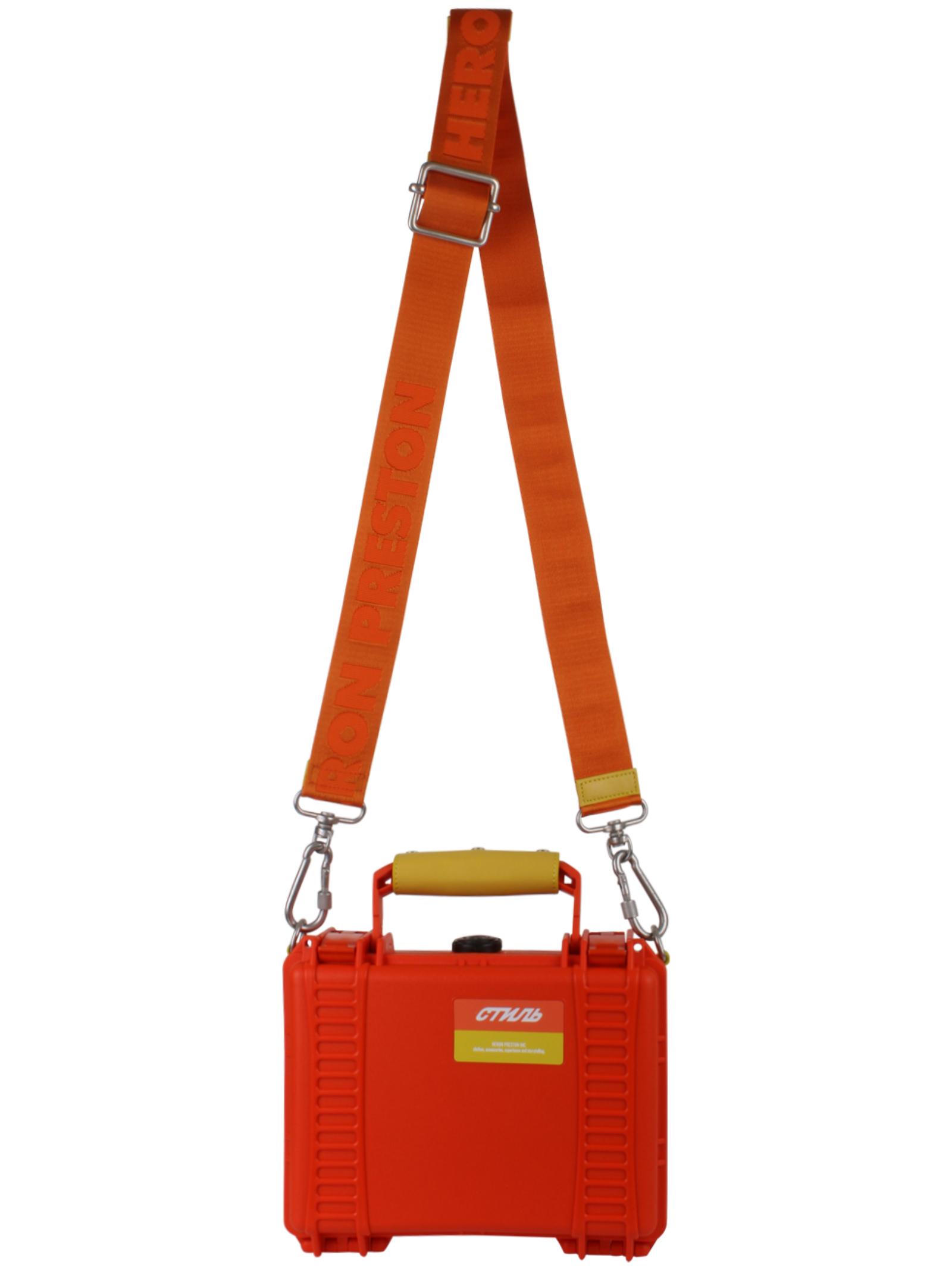 Heron Preston Orange Tool Tote Bag In Synthetic Fiber With Logo ...