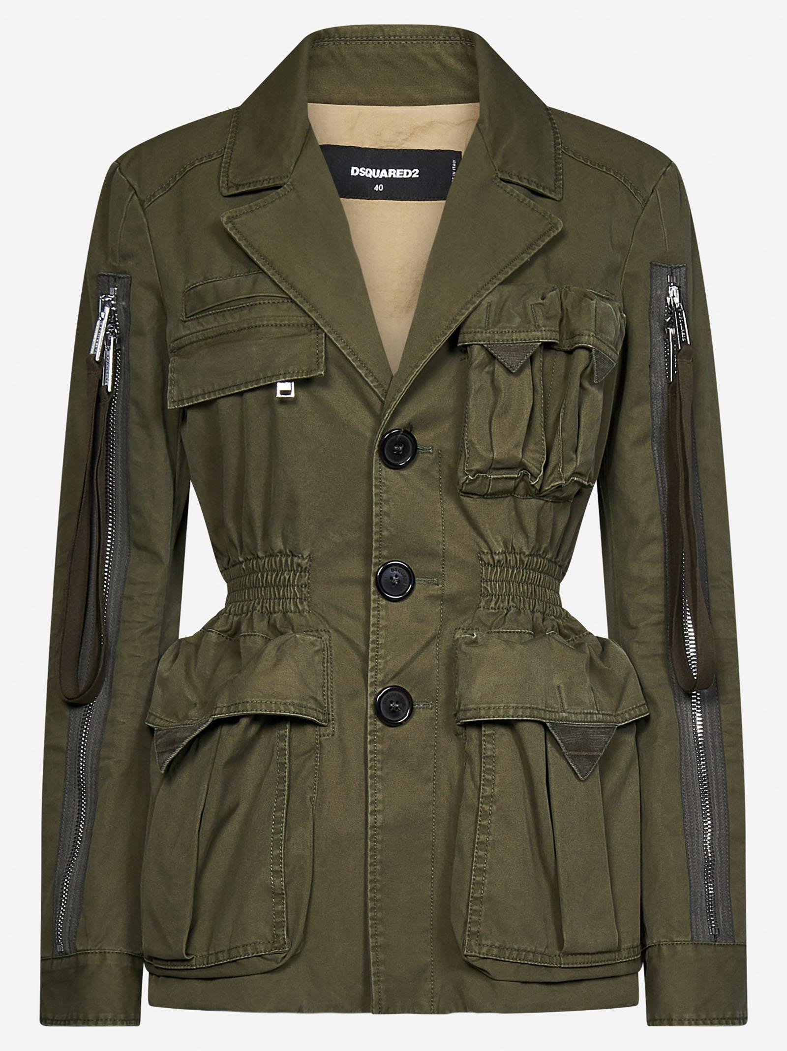DSquared² Cotton Straps Cargo Jacket in 