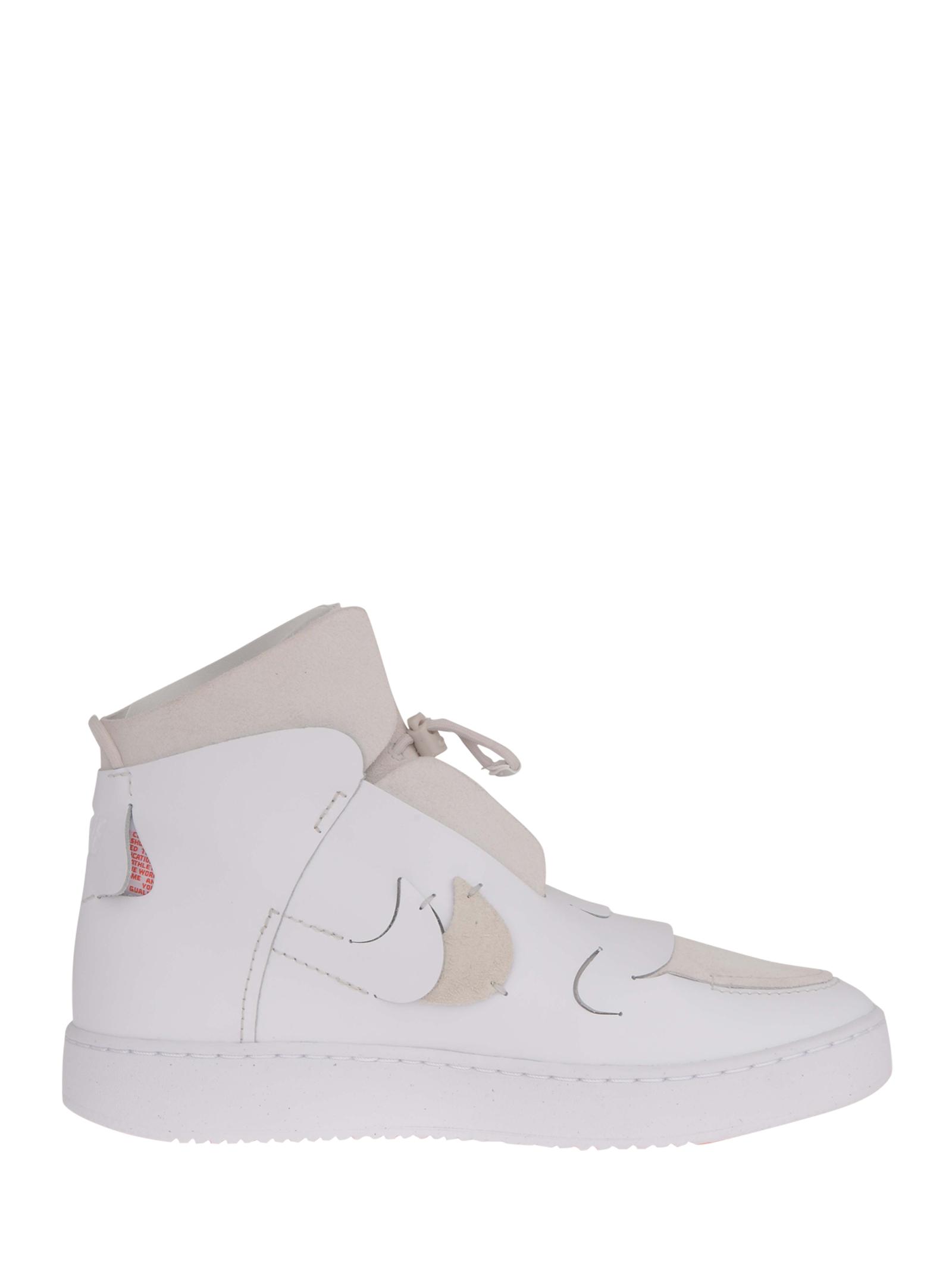 Nike Vandalised Lx High-top Sneakers In White Leather And Beige Suede With  Drawstring Closure. - Lyst
