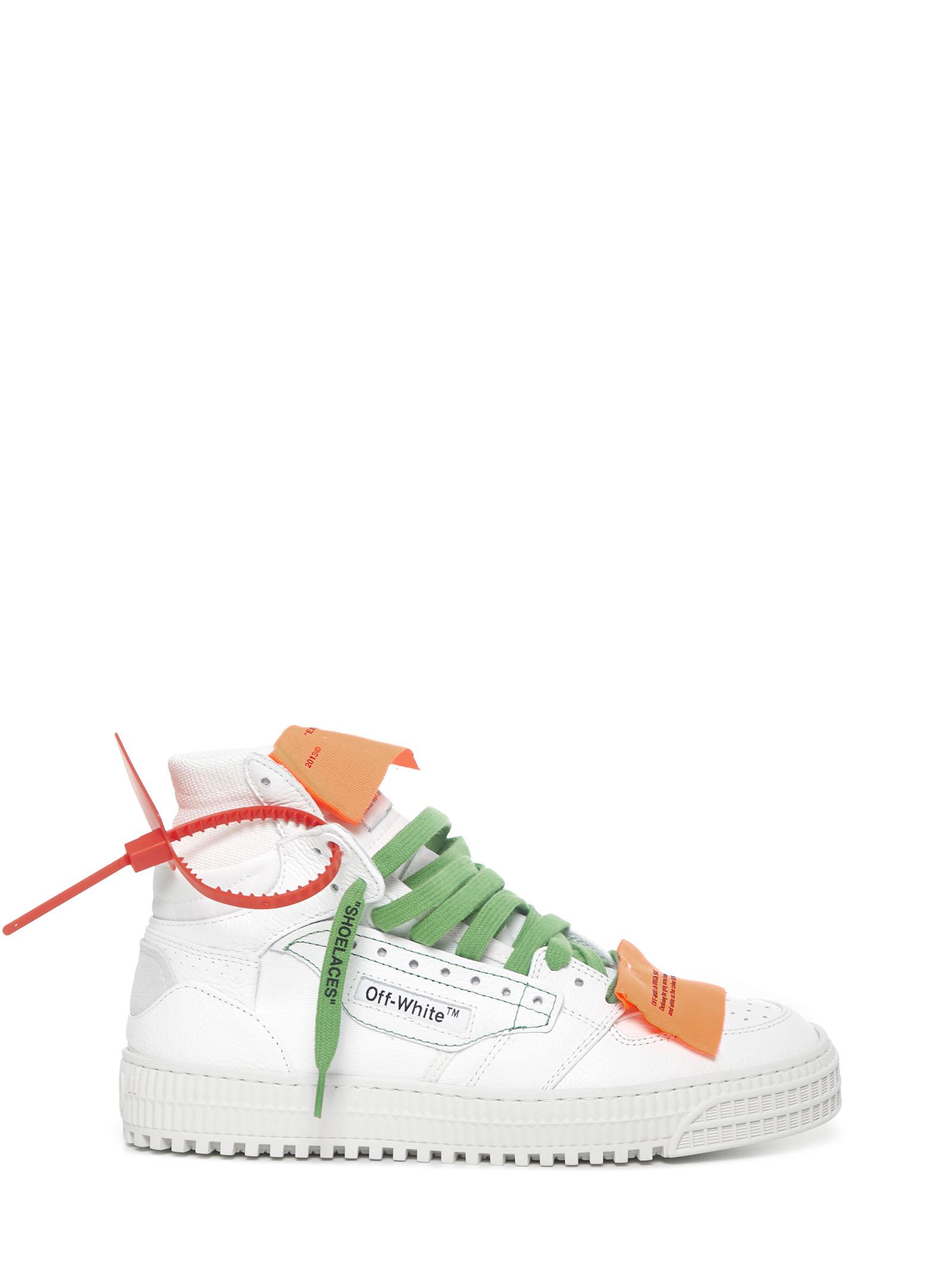 Off-White c/o Virgil Abloh *icon Off-court 3.0 White High Top Sneakers In  Leather And Canvas With Orange Label On The Tip. | Lyst Canada