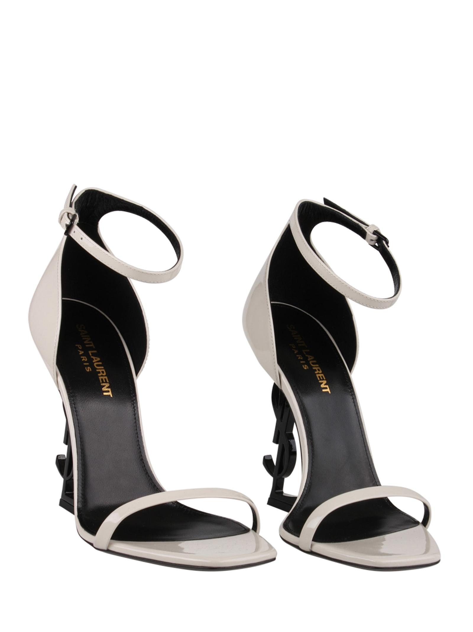 saint laurent sandals white