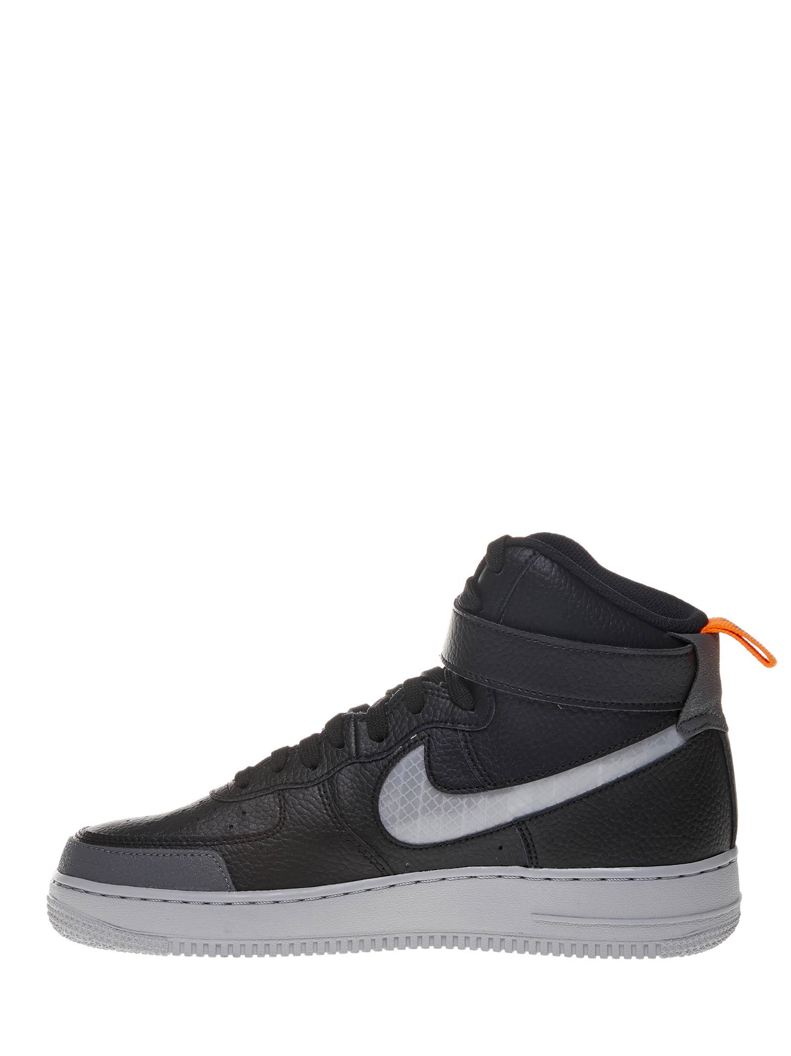 Lucky Razernij Gewoon Nike Black Air Force 1 Hight '07 Lv8 Sneakers With Reflective Swoosh And  Grey Details. for Men | Lyst