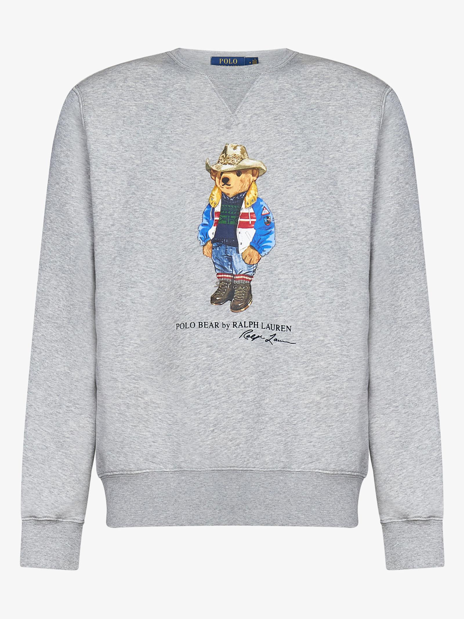 Polo Ralph Lauren Polo Bear Sweatshirt in Gray for Men | Lyst