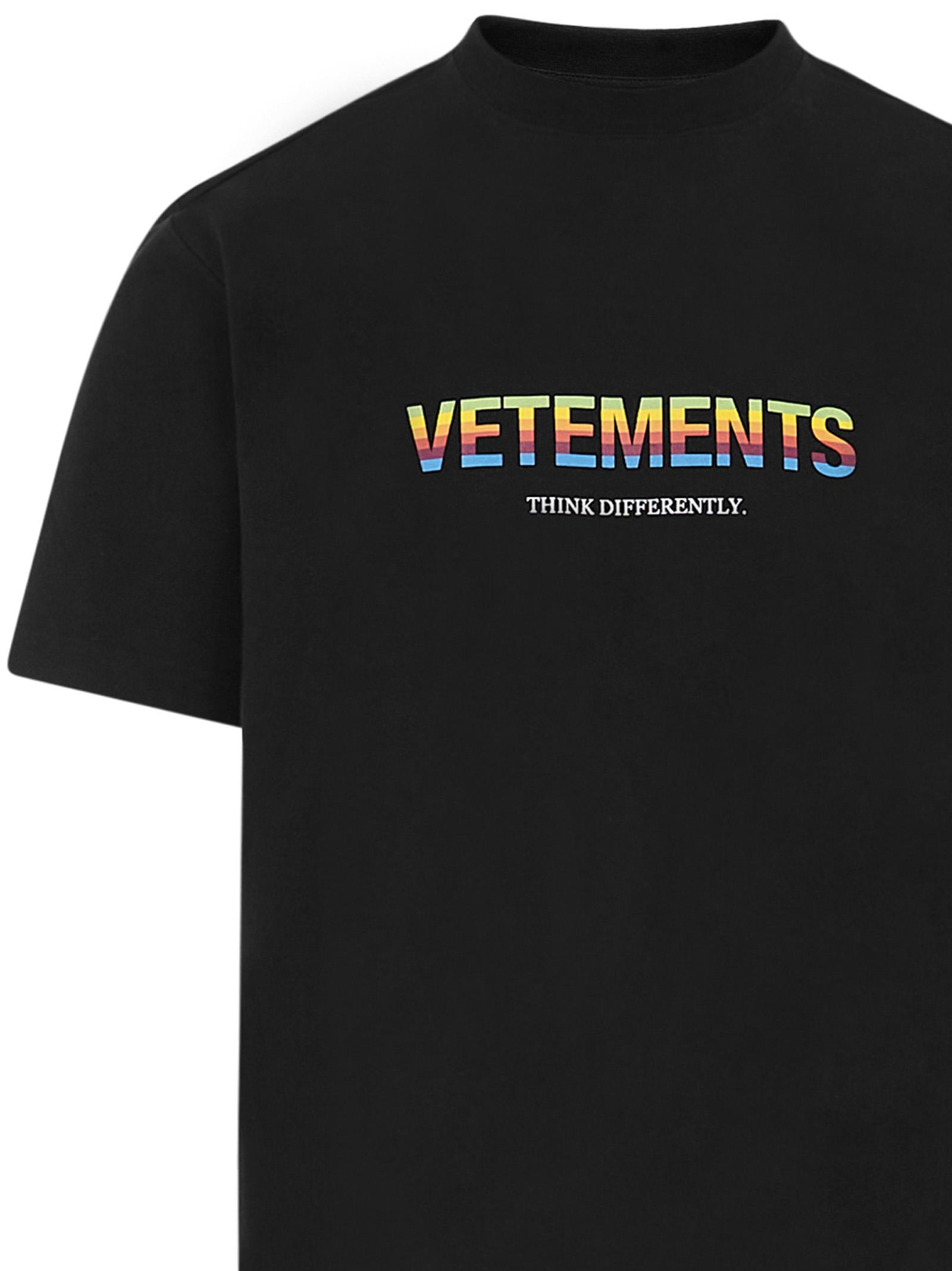 Vetements Cotton Tshirt in Black Lyst