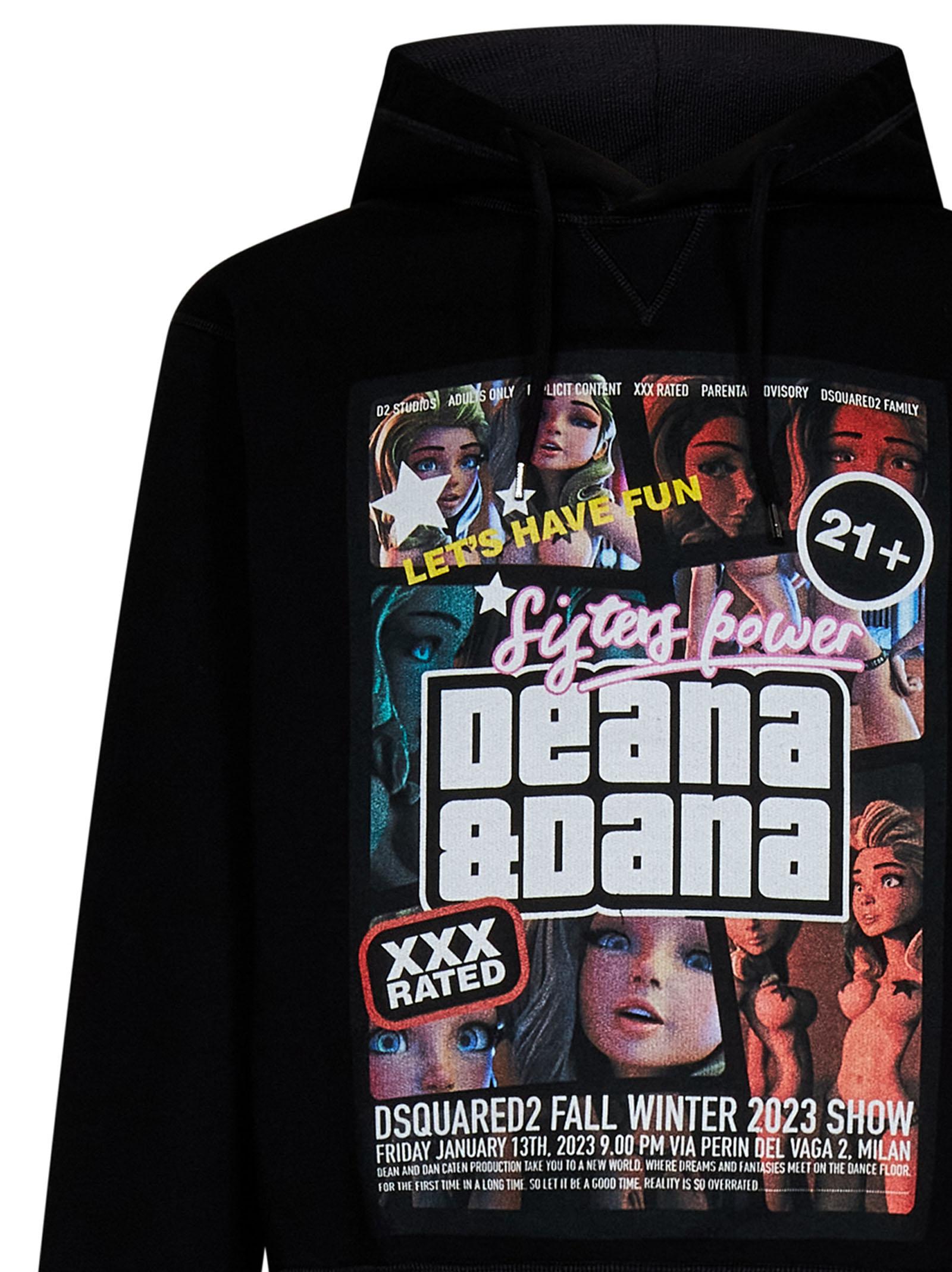 DSquared² Sweatshirt in Black for Men | Lyst