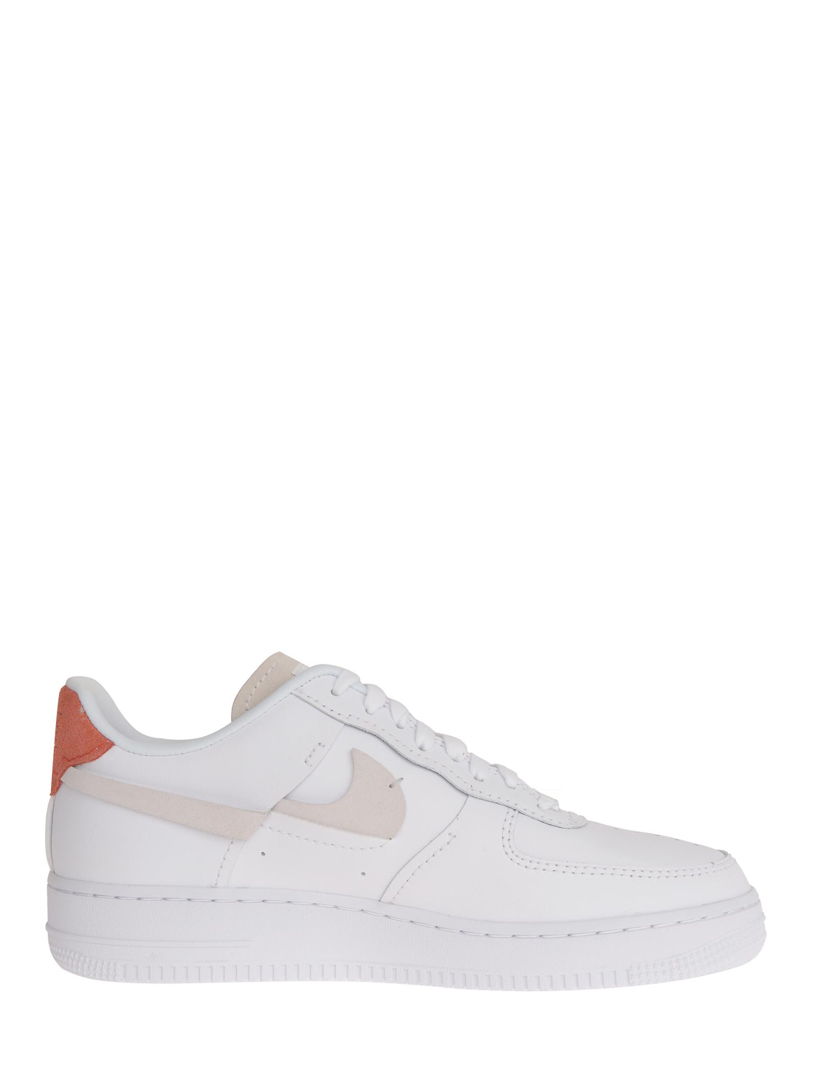 Nike White Air Force 1 '07 Leather Sneakers With Orange Back On One Shoe  And Blue On The Other. | Lyst
