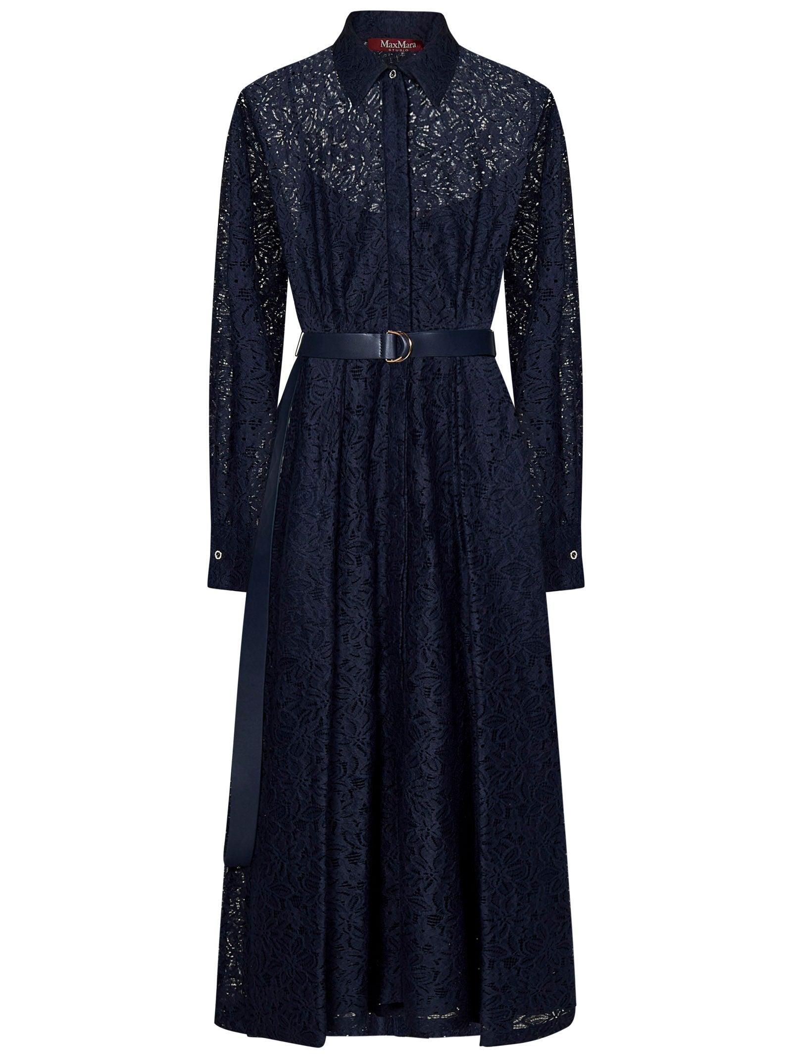 max-mara-studio-blue-Abito-
