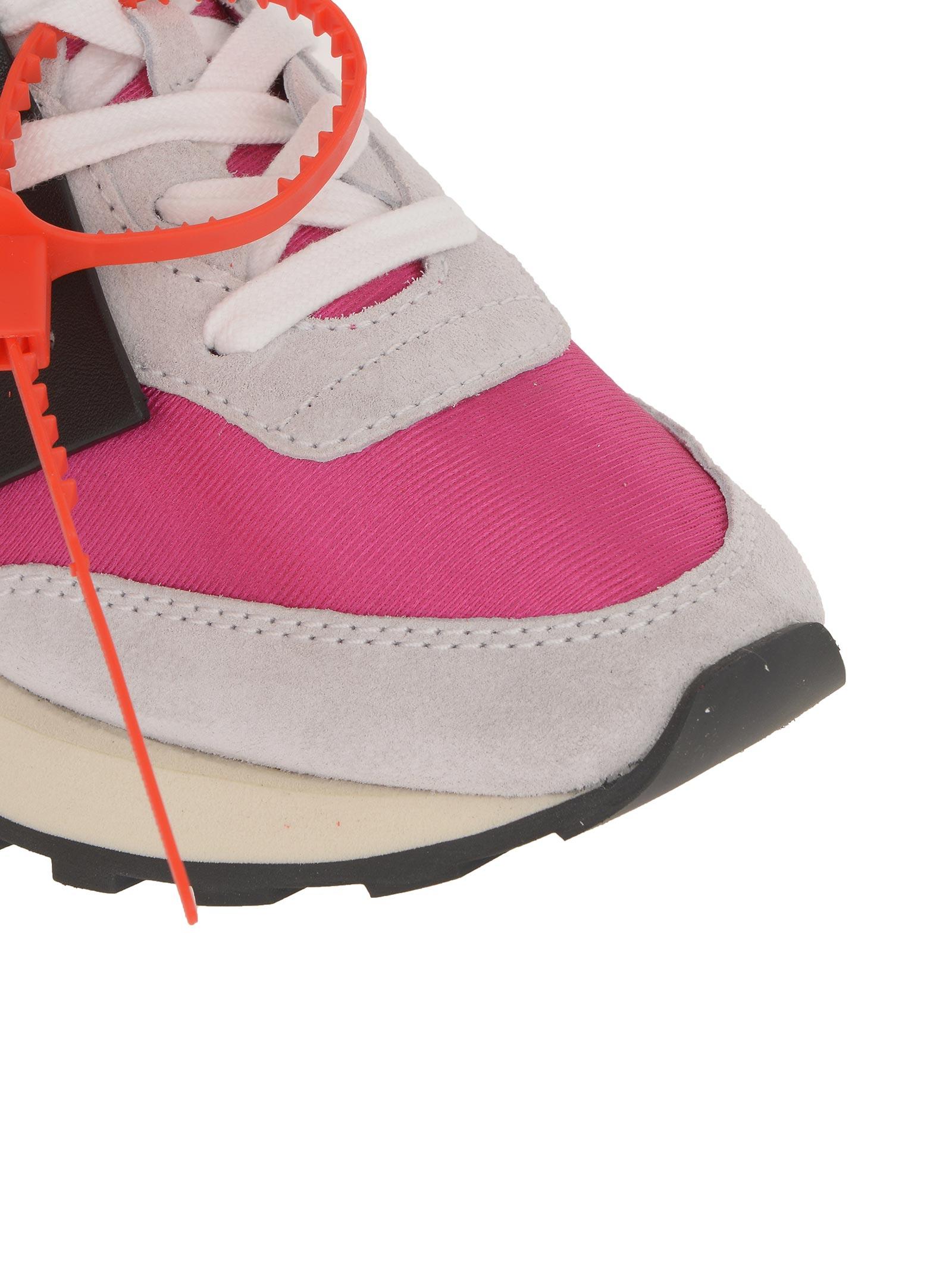 Off-White c/o Virgil Abloh Fuchsia Hg Runner Sneakers In Suede And Mesh ...