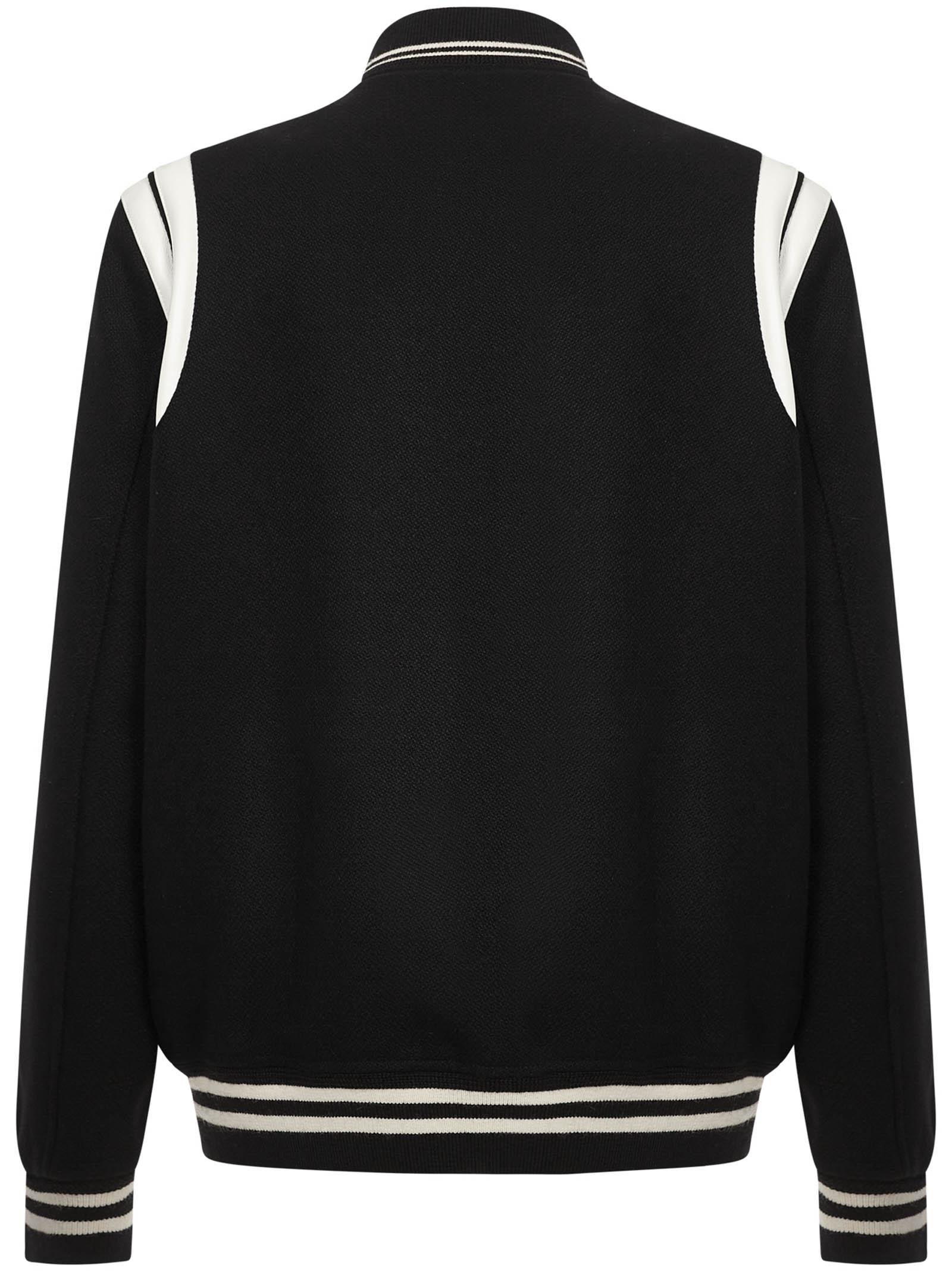 black and white teddy jacket