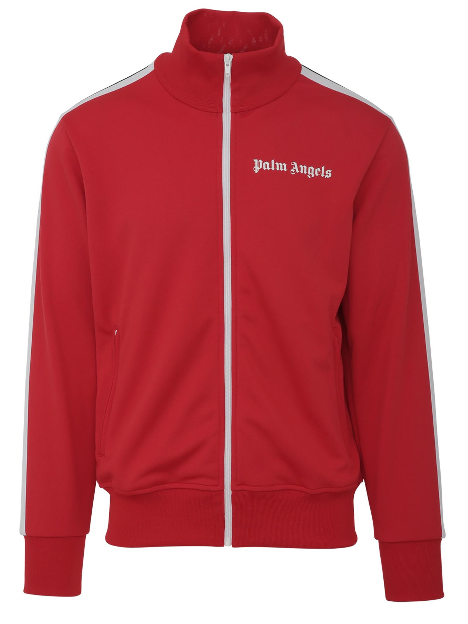 Palm Angels Denim Classic Track Jacket in Red for Men - Lyst