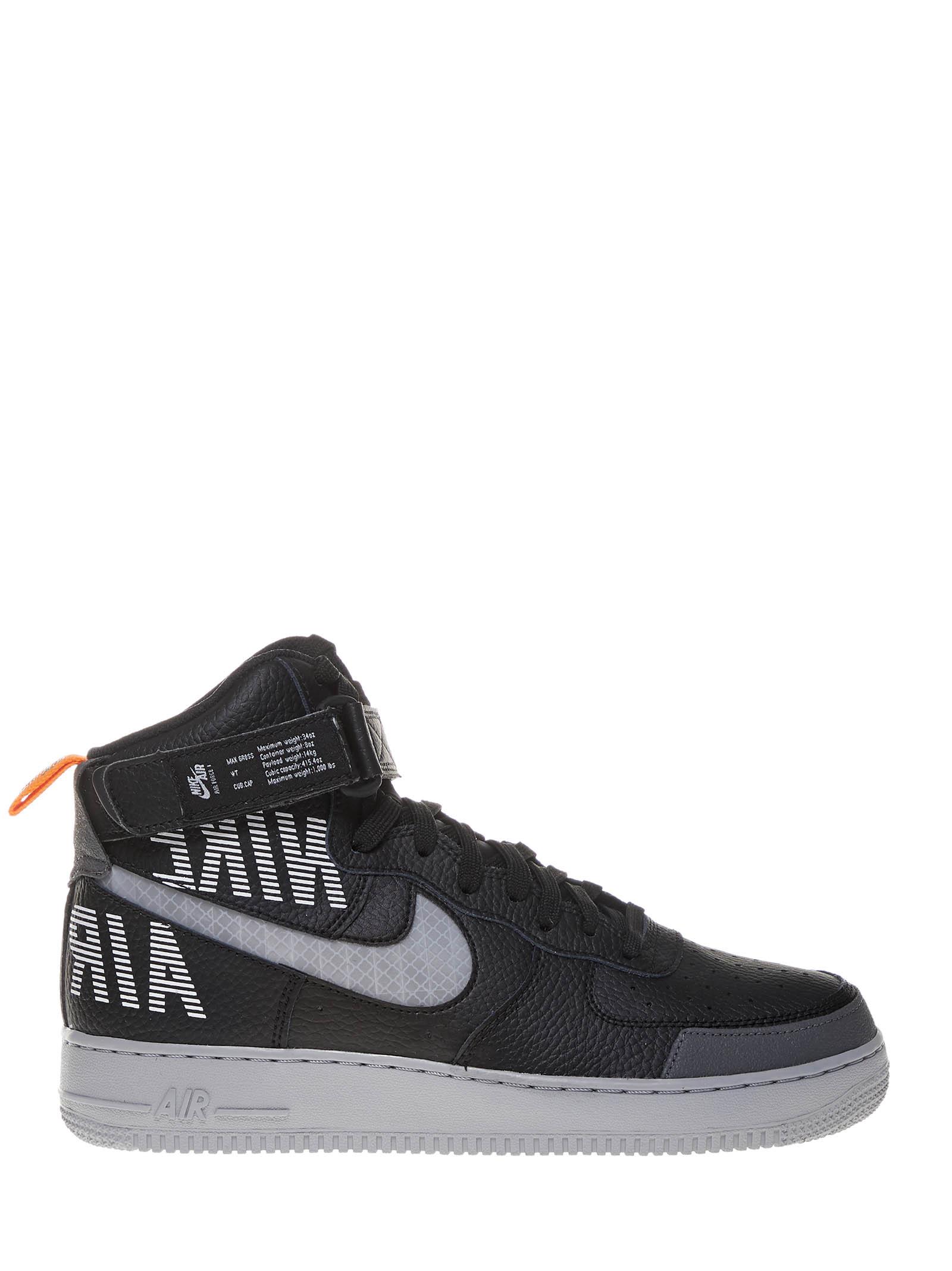 Nike Black Air Force 1 Hight '07 Lv8 Sneakers With Reflective Swoosh And  Grey Details. for Men | Lyst