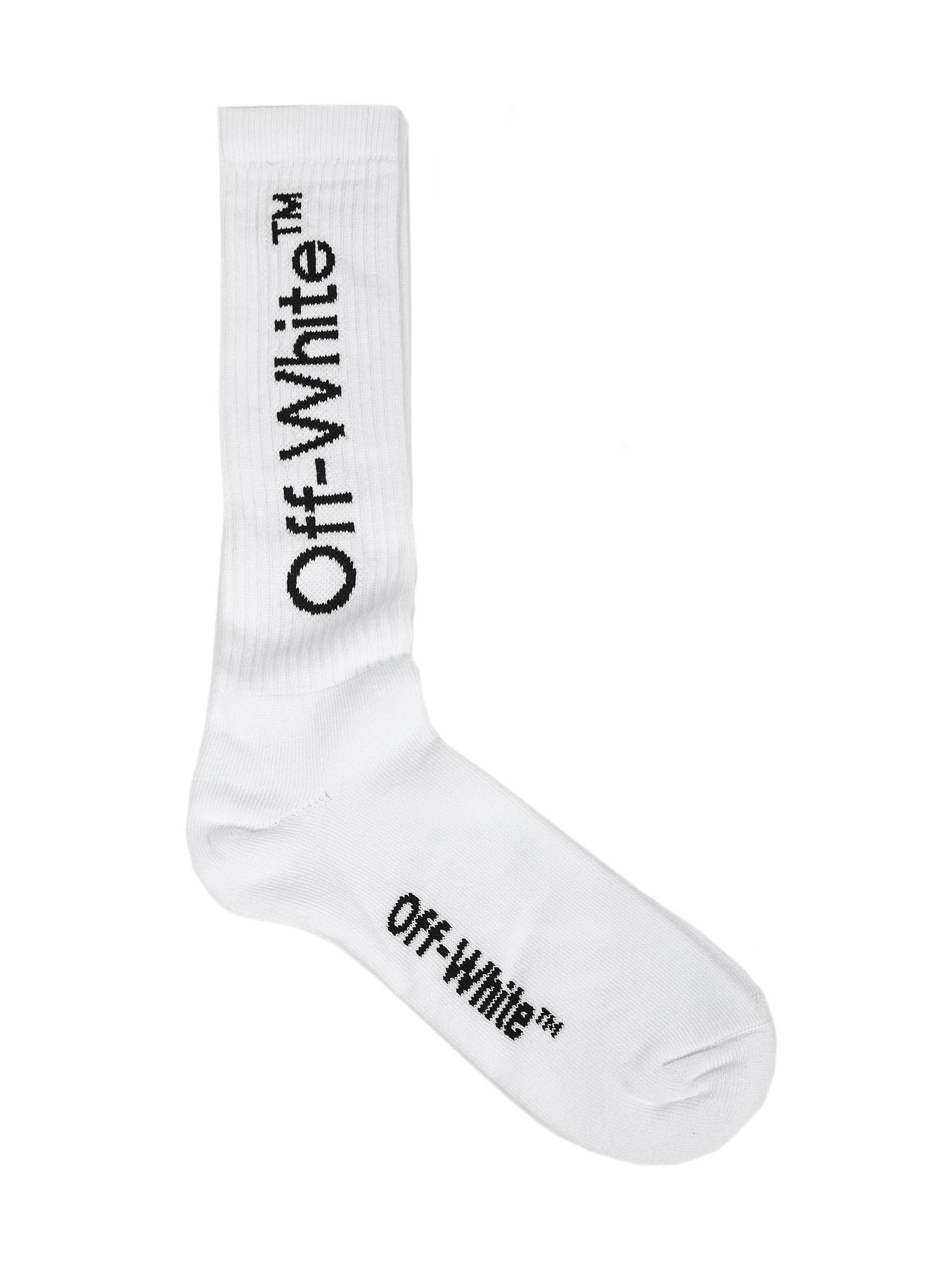 Off-White c/o Virgil Abloh Cotton Socks in White for Men - Lyst