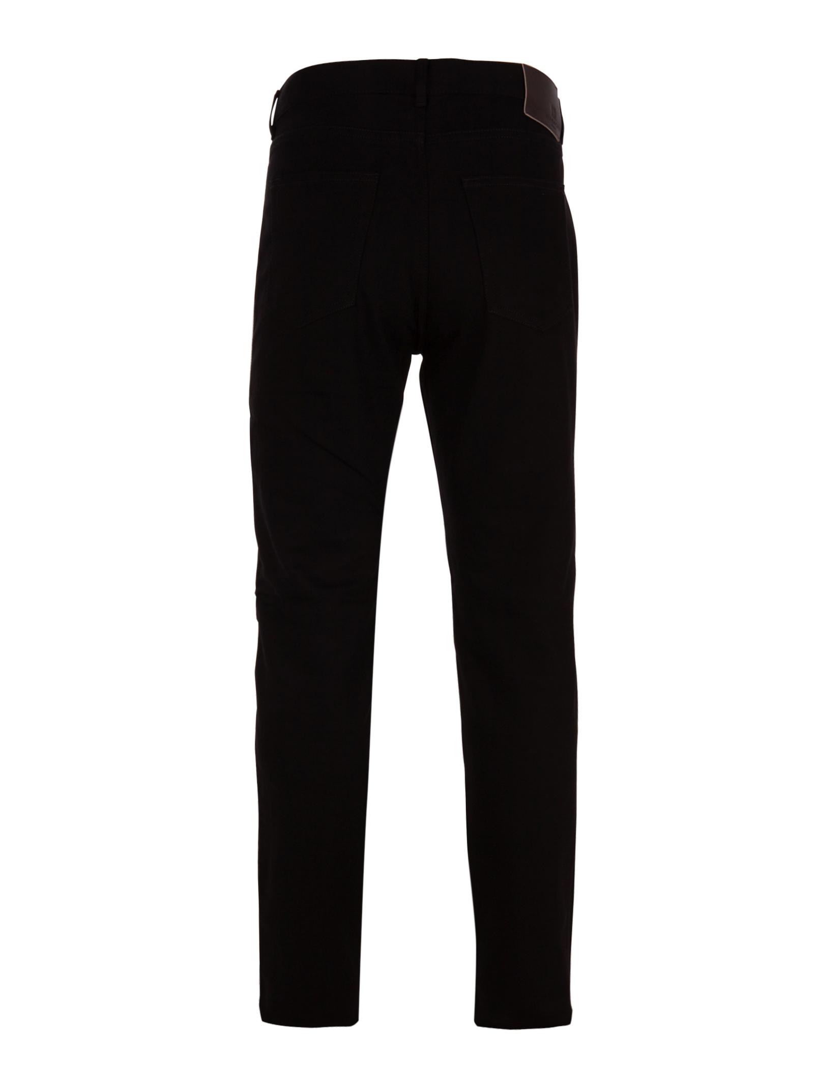 Givenchy Denim Black 4g Jeans In Cotton Slim Fit With Logoed Bands Along The Legs for Men - Lyst
