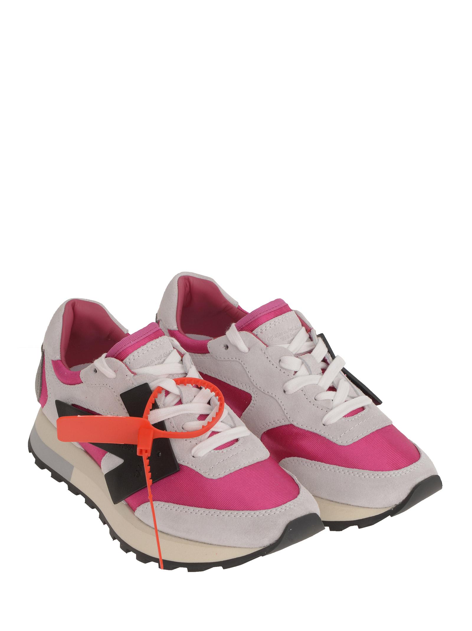 Off-White c/o Virgil Abloh Fuchsia Hg Runner Sneakers In Suede And Mesh ...