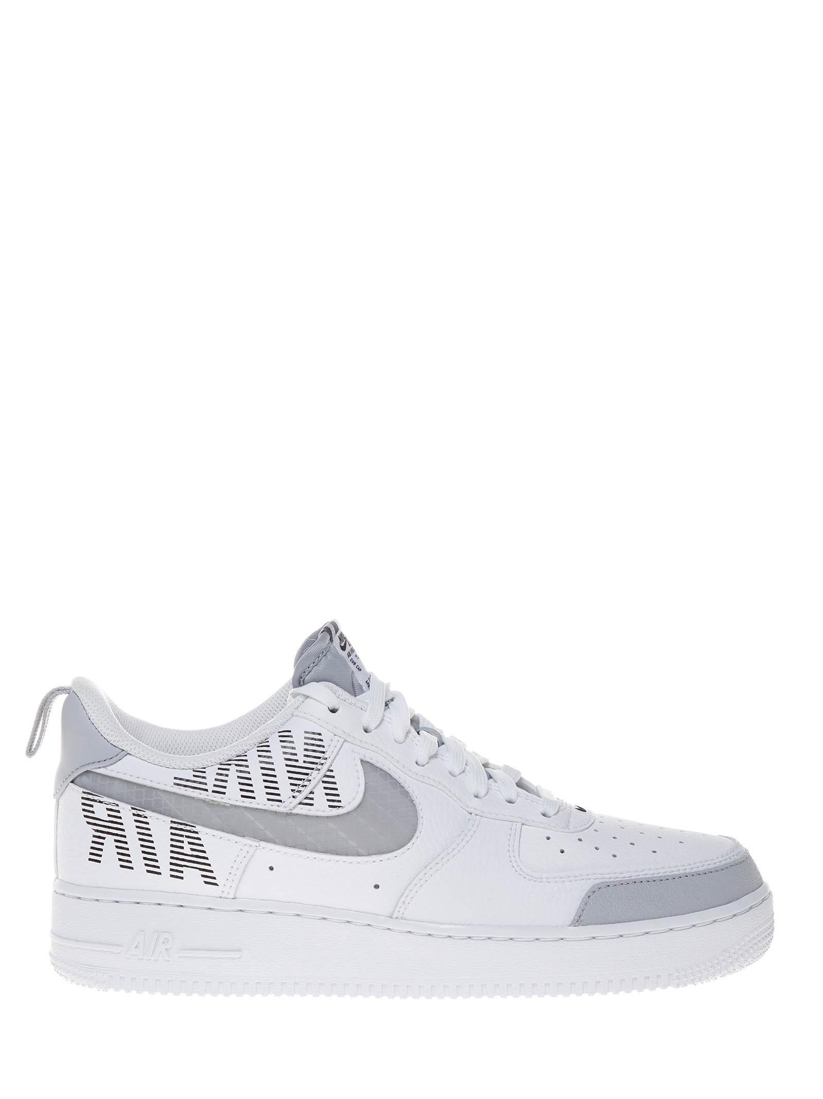 white air forces with reflective tick