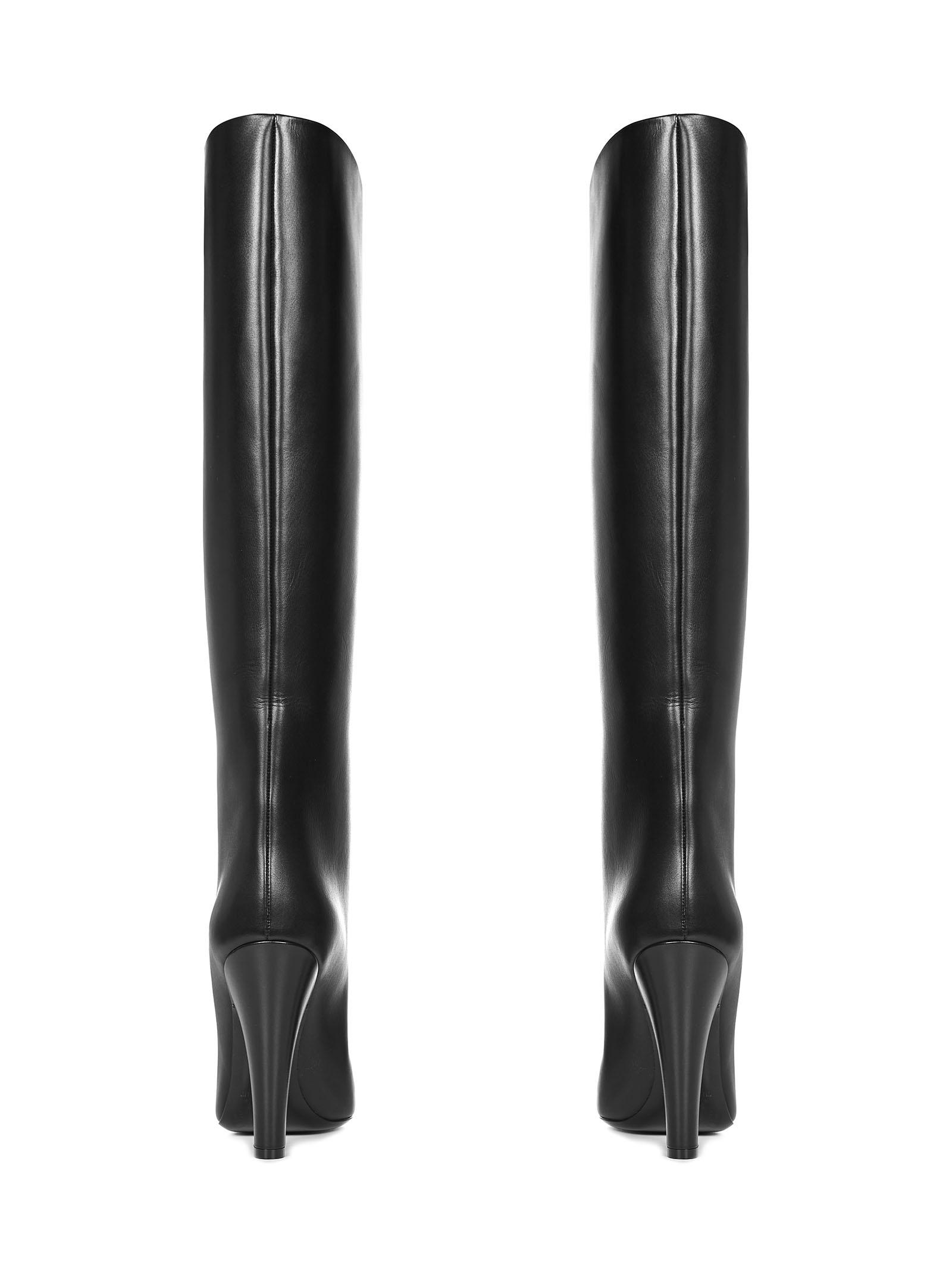 Saint Laurent Leather 68 Tube Boots in Black - Save 6% - Lyst