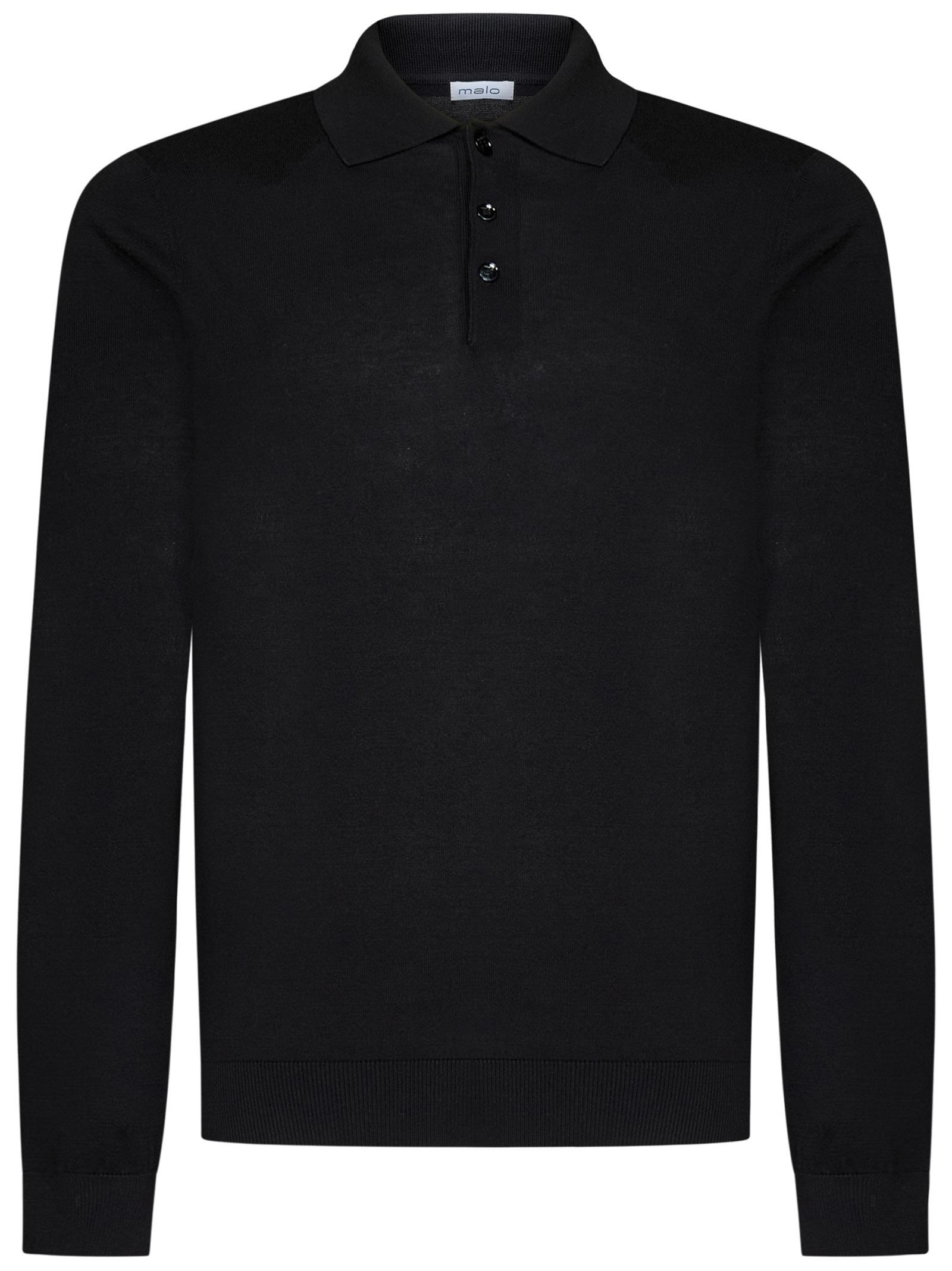 Malo Polo Shirt in Black for Men | Lyst