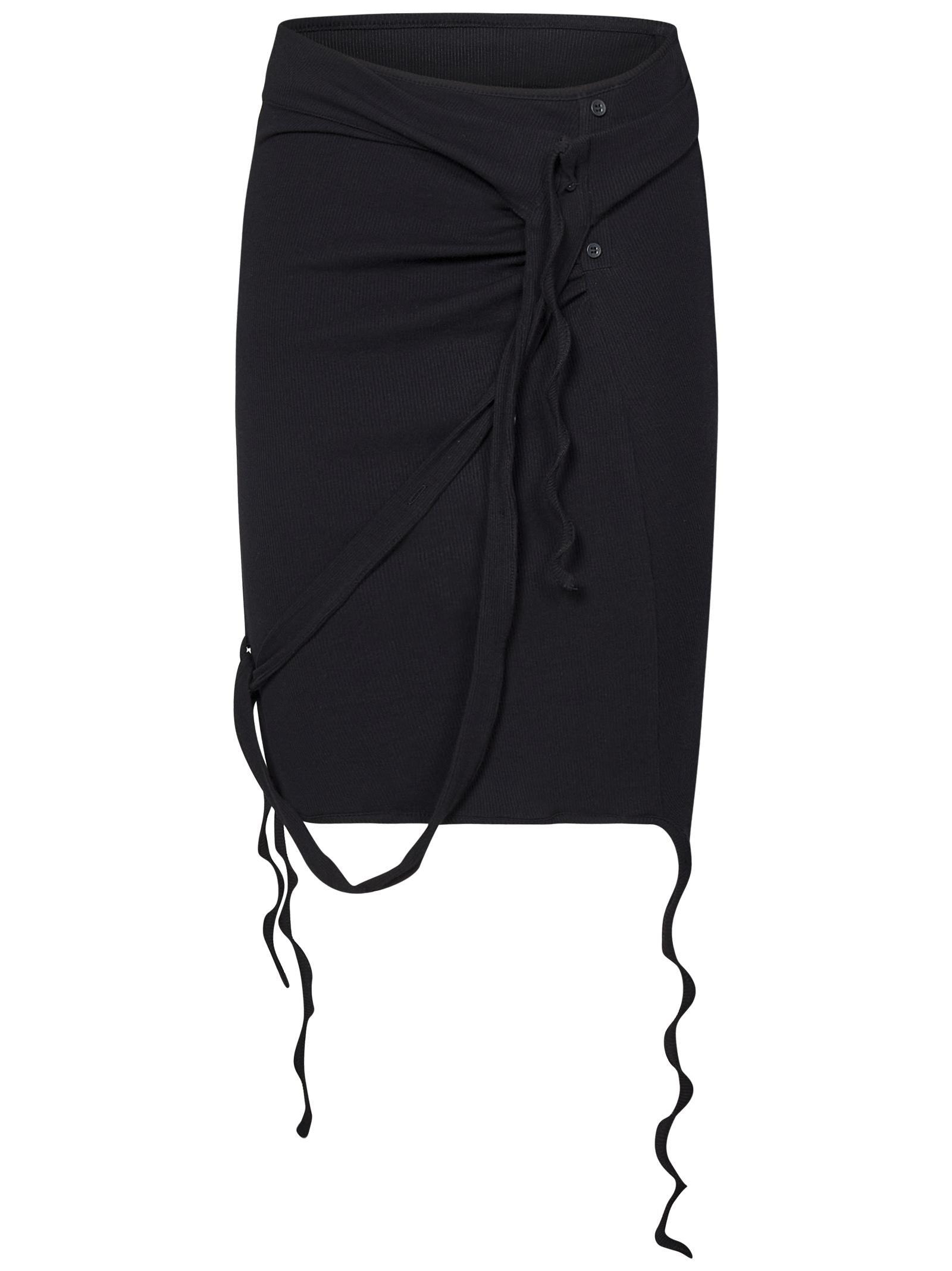 スカート OTTOLINGER Women Skirts 10430010401 BLK BLACK Black Layered Miniskirt by Ottolinger on Sale