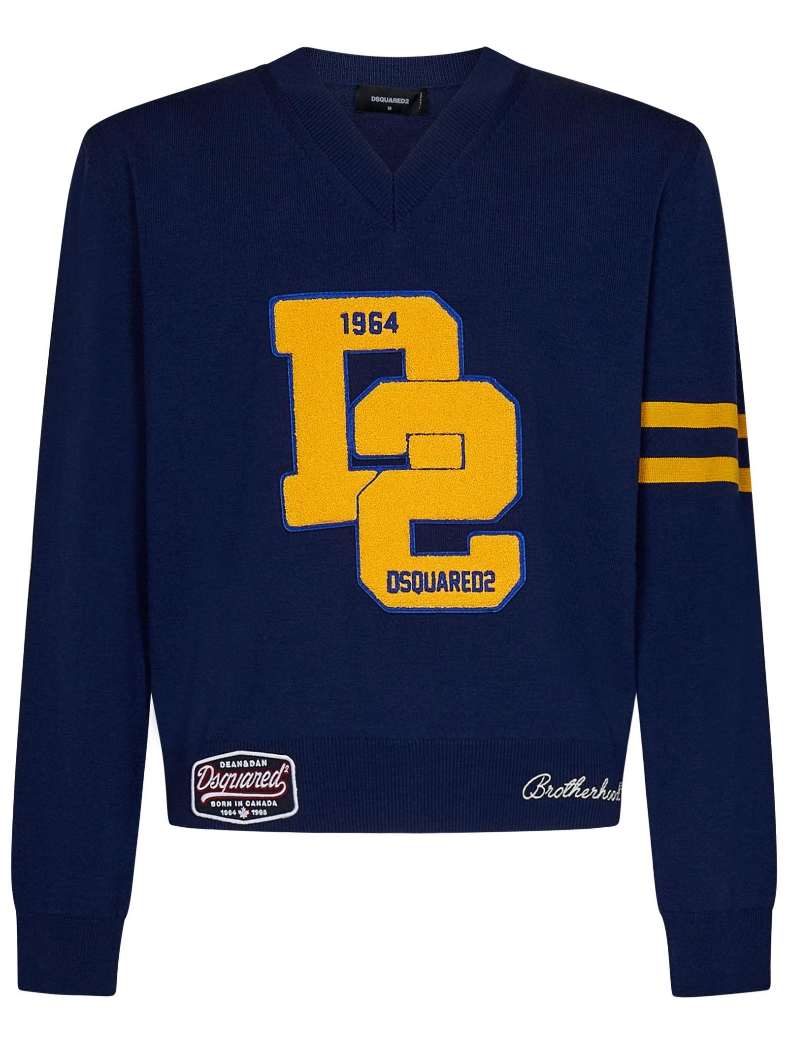 Dsquared2 blue jumper sale