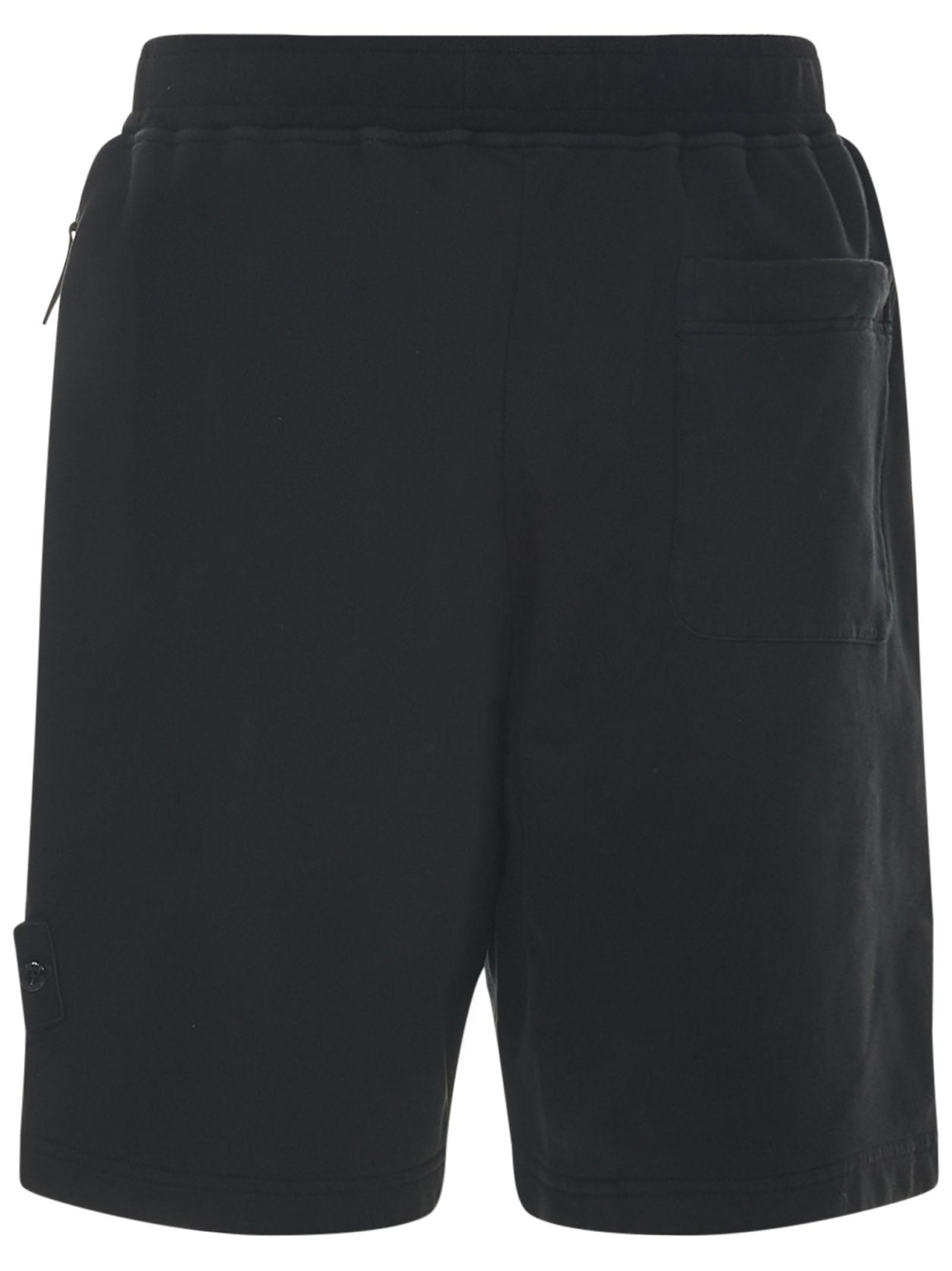 Stone Island Cotton Ghost Piece Shorts in Nero (Black) for Men | Lyst