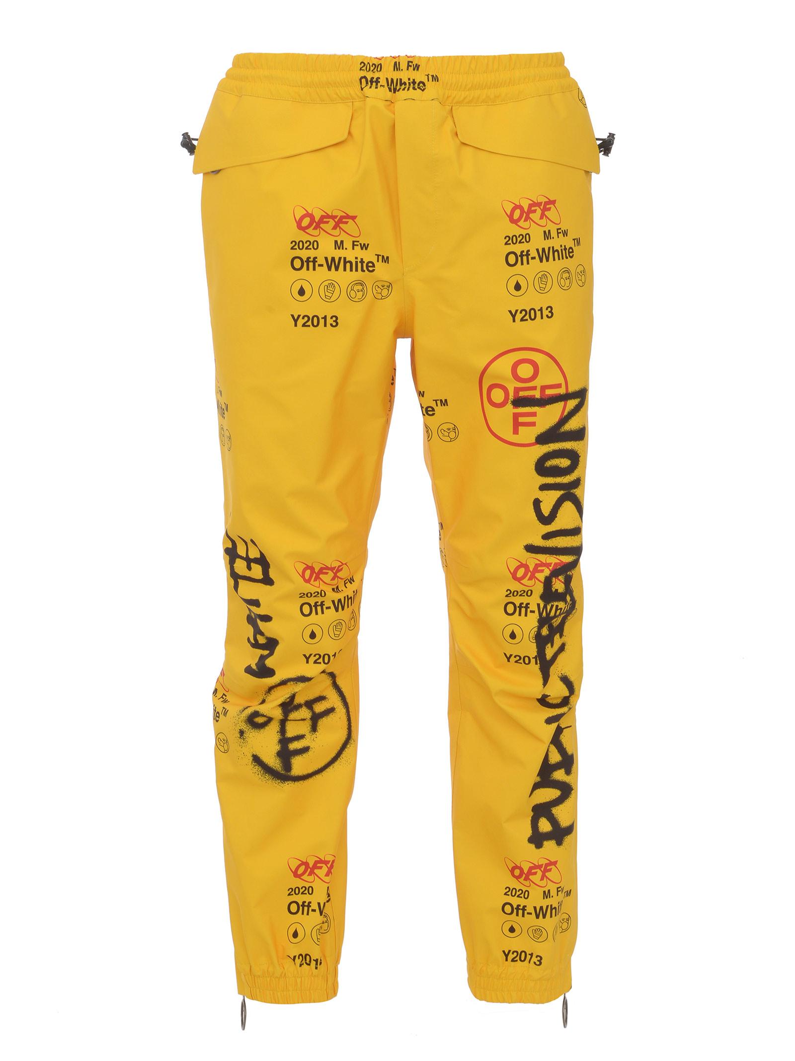 Off-White c/o Virgil Abloh Co Multipocket Straight-leg Cargo Trousers in  Yellow