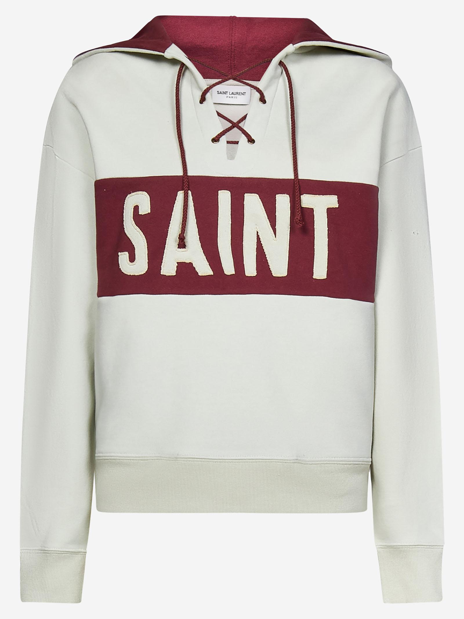 Saint Laurent Sweatshirt in Gray | Lyst