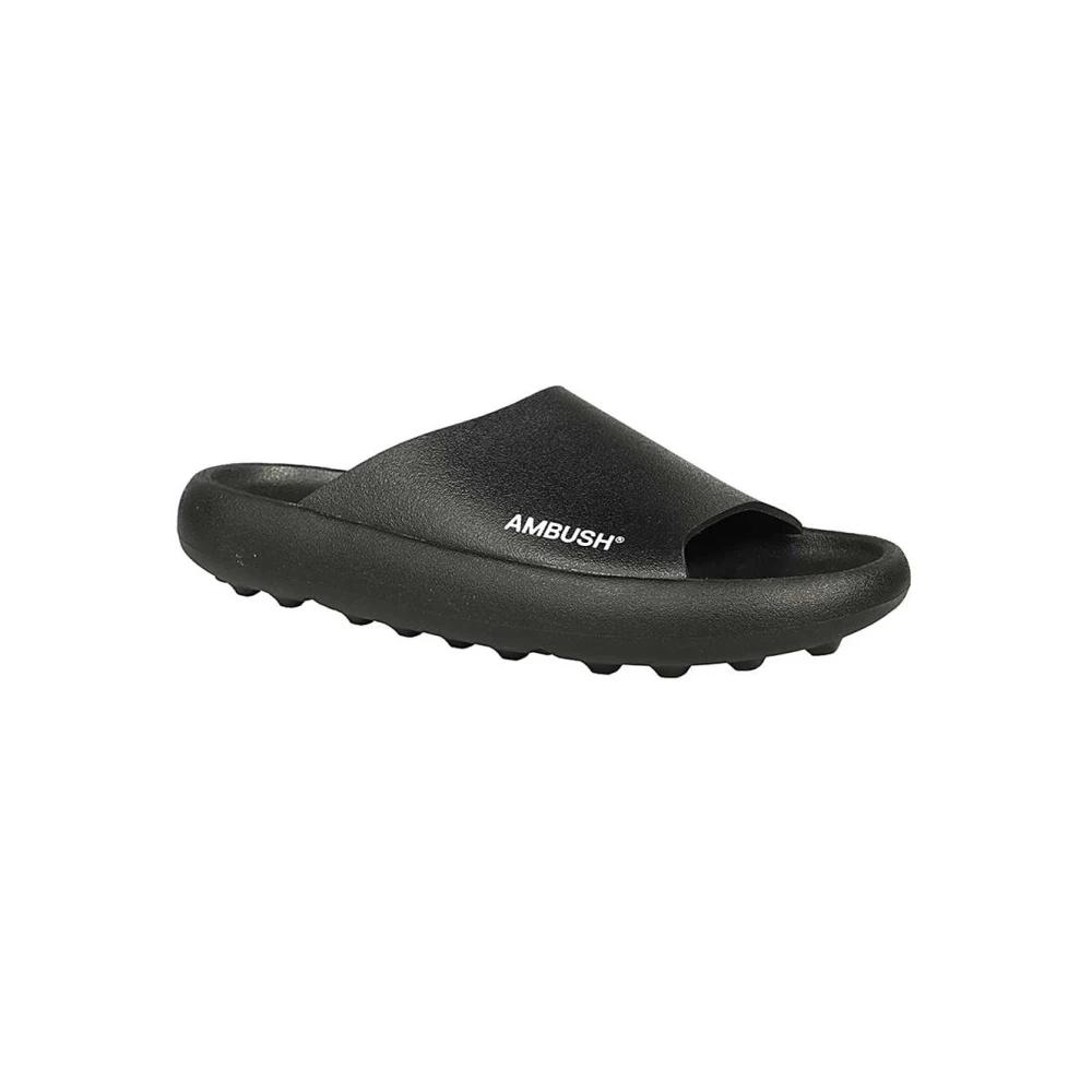 サンダル AMBUSH Men Sandals BMIC001 BLACK Ambush Quilted leather slide sandals for Men - Black in UAE