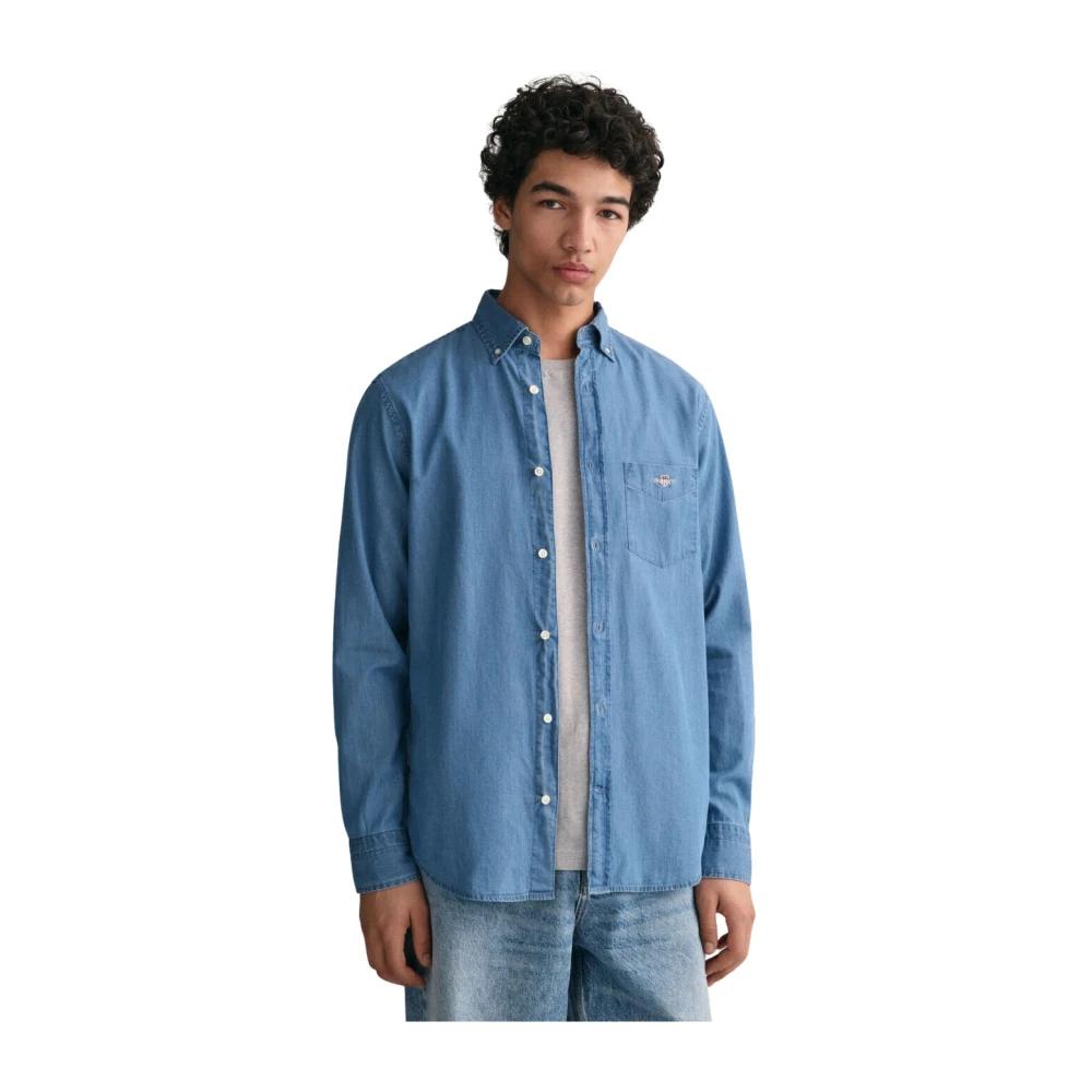 Shirts > denim shirts GANT pour homme en coloris Bleu | Lyst