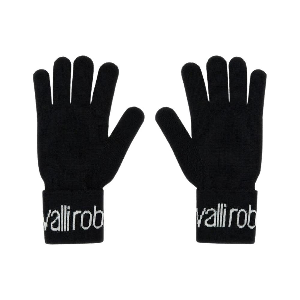 Gants En Laine Roberto Cavalli Taille Unique Bleus - Occasion Très Bon état