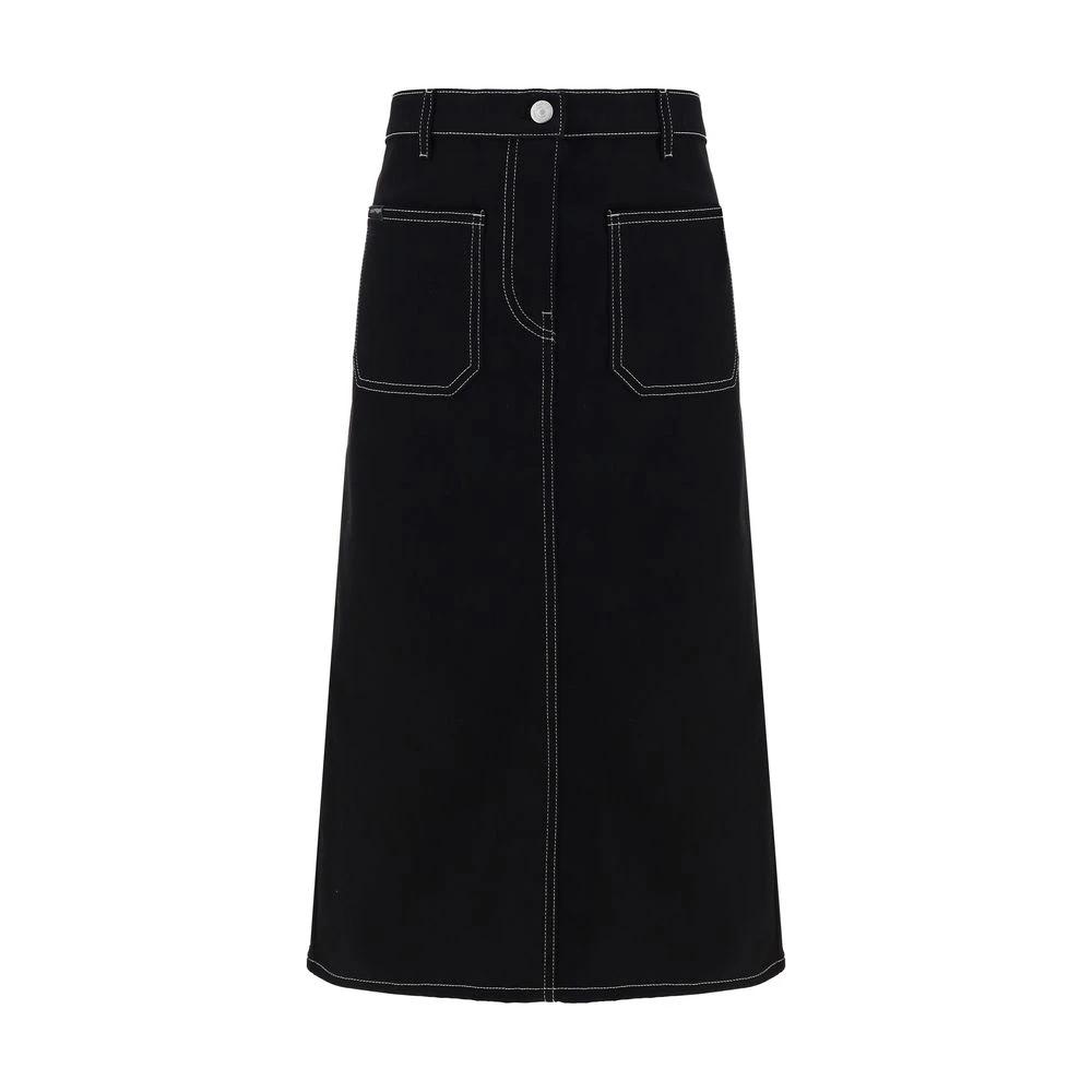 ワンピース COURREGES Women Mid Skirts 424CR0526PL0159 Black Skirts & Shorts Women - courrèges (クレージュ)