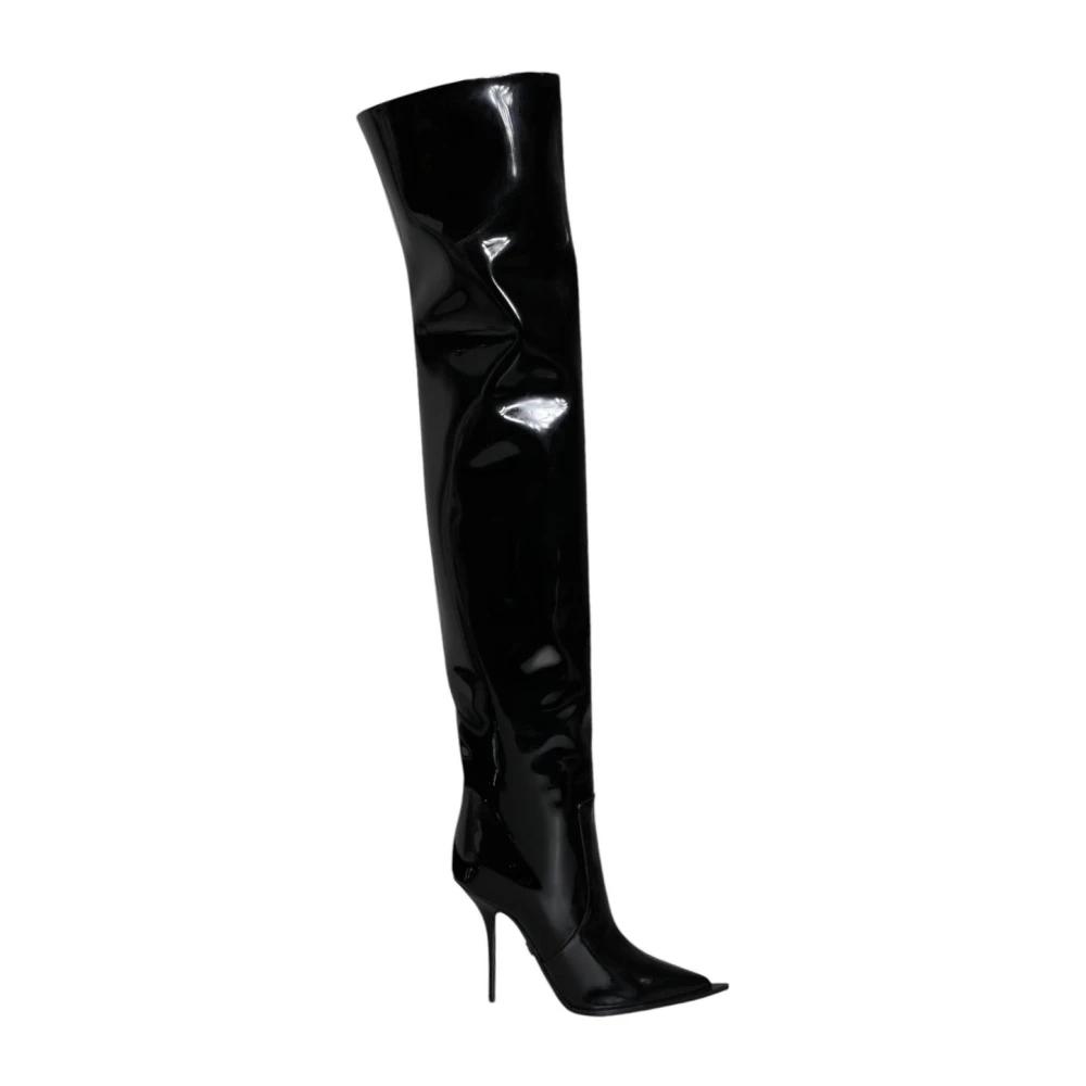 ブーツその他 DOLCE & GABBANA STRETCH JERSEY OVER-THE-KNEE BOOTS Dolce&Gabbana Stretch jersey thigh-length over-the-knee