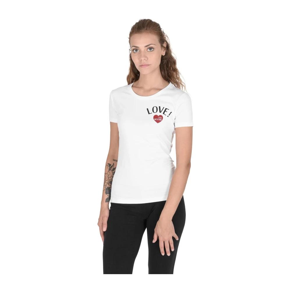 Tシャツ・カットソー LOVE MOSCHINO Woman T-Shirt White W4H6202E1951 A00 Love Moschino Outlet: T-shirt woman - White | Love Moschino