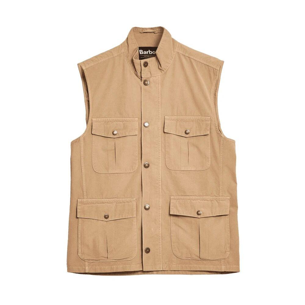 MEN BARBOUR TREKKER QUILTED GILET WAISTCOAT SIZE LARGE BLUE