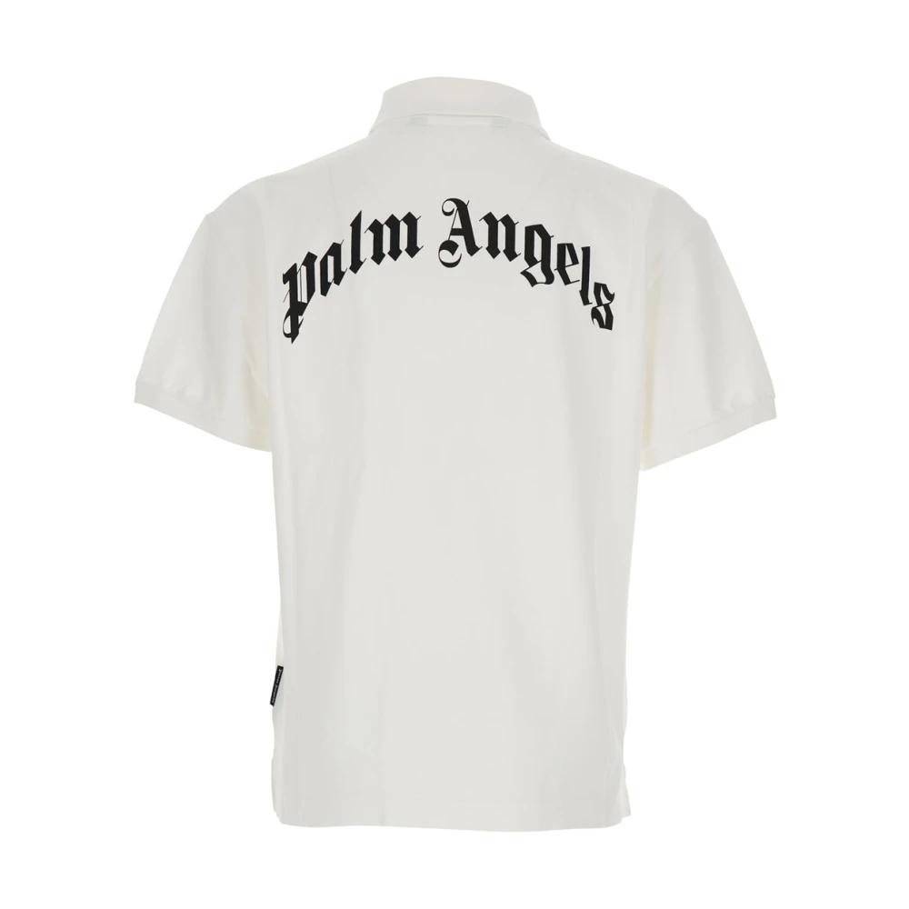 Tシャツ・カットソー PALM ANGELS Men Polo Shirts PMAA001S25JER0050360 White Paradise T-shirt in FUCHSIA - OFF WHITE for Men | Palm Angels®