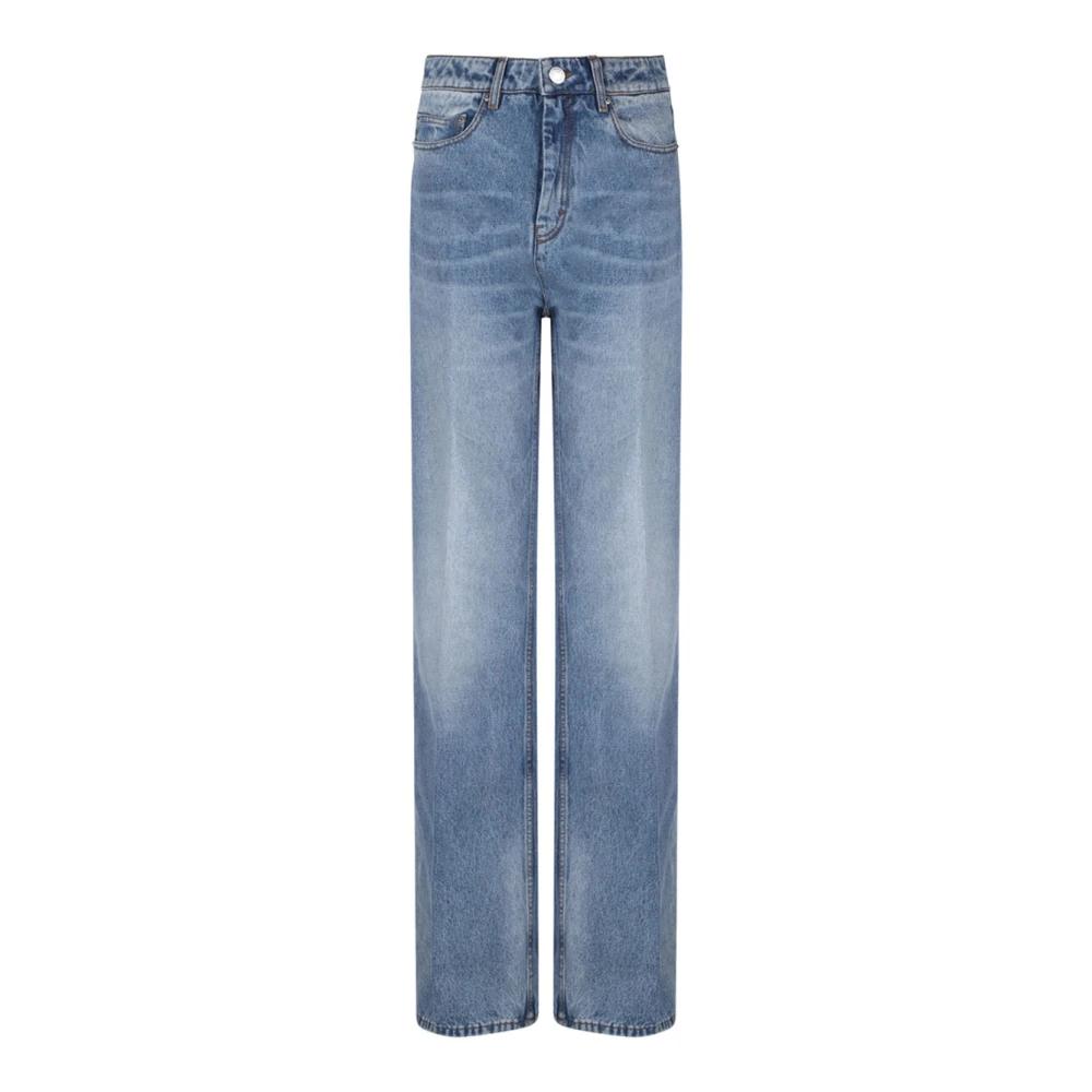 【Ami Paris】 High-riseストレートジーンズ High-rise straight jeans in white - Ami Paris | Mytheresa
