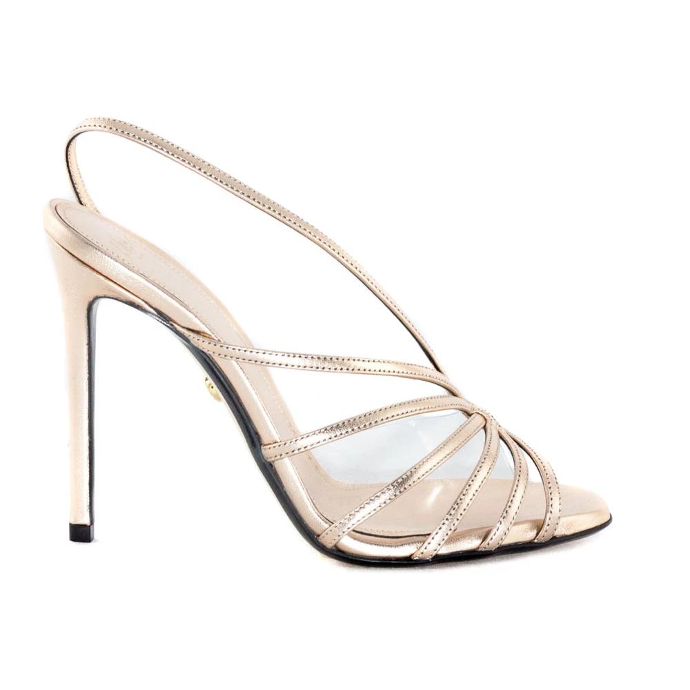 サンダル・ミュール Alevi MILANO SS23 Alevi Sandals Silver (L23SC025N 0687601) Alevì Milano Elastic Sandals In Silver | ModeSens