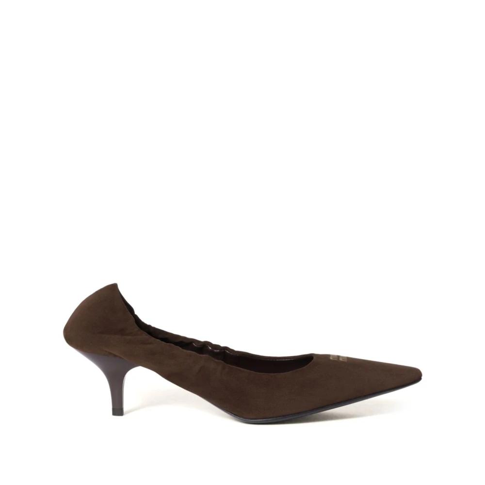 【関税&送料込】Miu Miu Beige Leather Pumps NWD MIU MIU PRADA 5KP031 BEIGE PATENT LEATHER PEEP TOE BOW