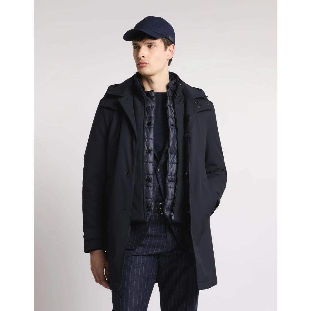 Cappotti Blu Fay da uomo Lyst