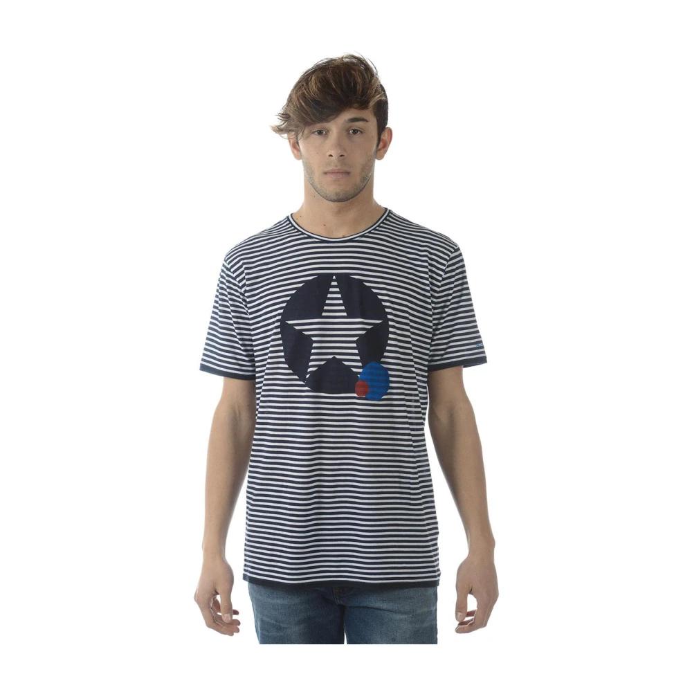 Tシャツ・カットソー DANIELE ALESSANDRINI Men Sweater LDA1SS25M013575 Blue Daniele Alessandrini T-shirts for Men | Online Sale up to 72