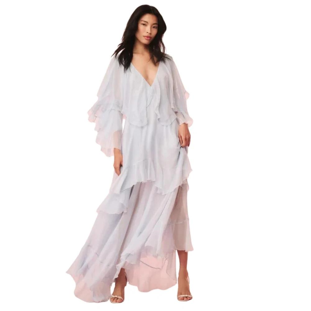 knee length dresses for ladies Orianna Silk-Blend Maxi Dress main image 1