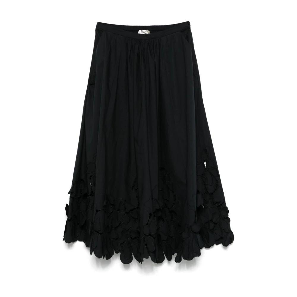 スカート FORTE FORTE Women Mid Skirts 9930 BLACK Black skirts for women: long, midi and mini | forte_forte