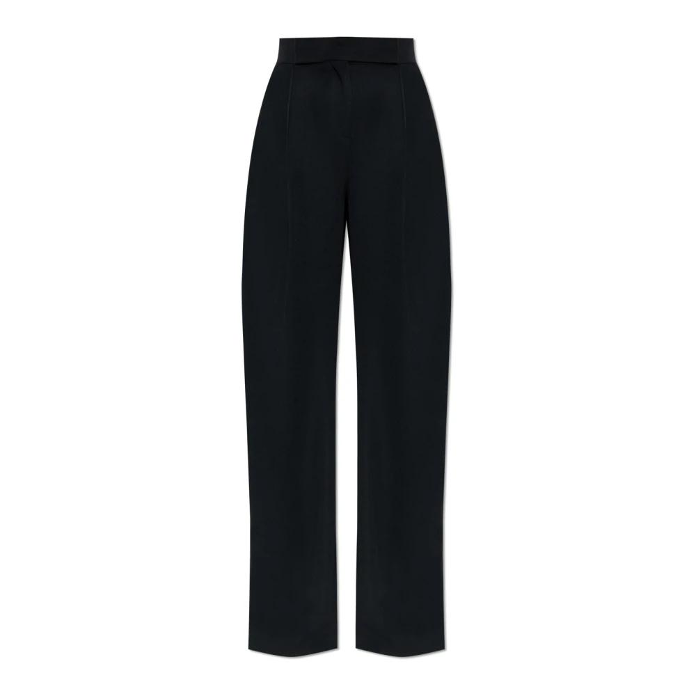 パンツ THE ATTICO Palazzo pants Printed silk twill palazzo pants in multicoloured - The
