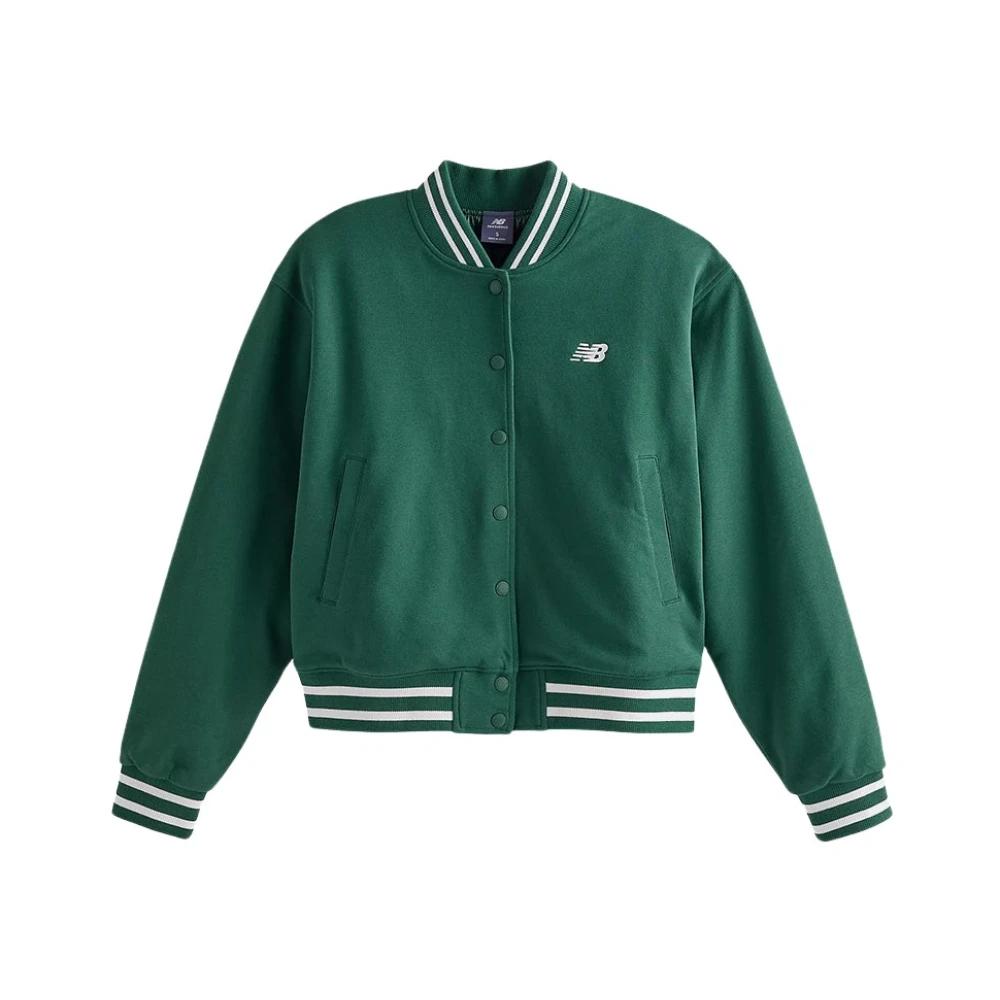 New Balance Bomber Jackets in Green | Lyst