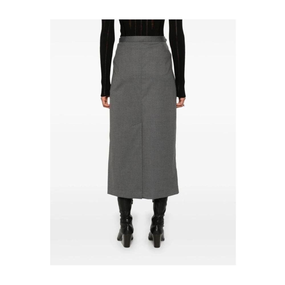 【関税込み】REMAIN Birger Christensen ミディアムスカート REMAIN Birger Christensenのグレー ミディアム ペンシル