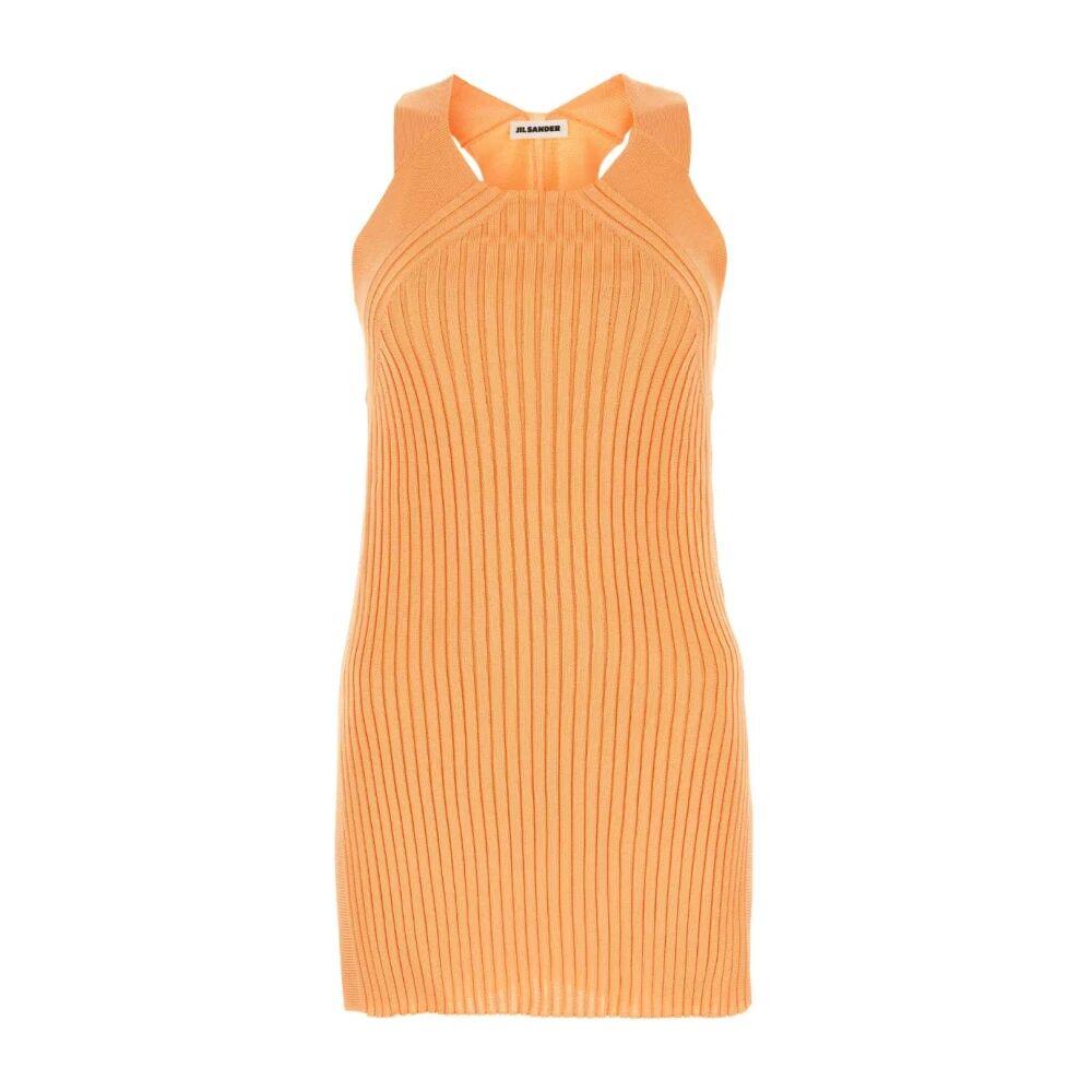 ワンピース JIL SANDER PASTEL ORANGE VISCOSE SHIRT DRESS Orange Jil Sander Dresses for Women | Lyst