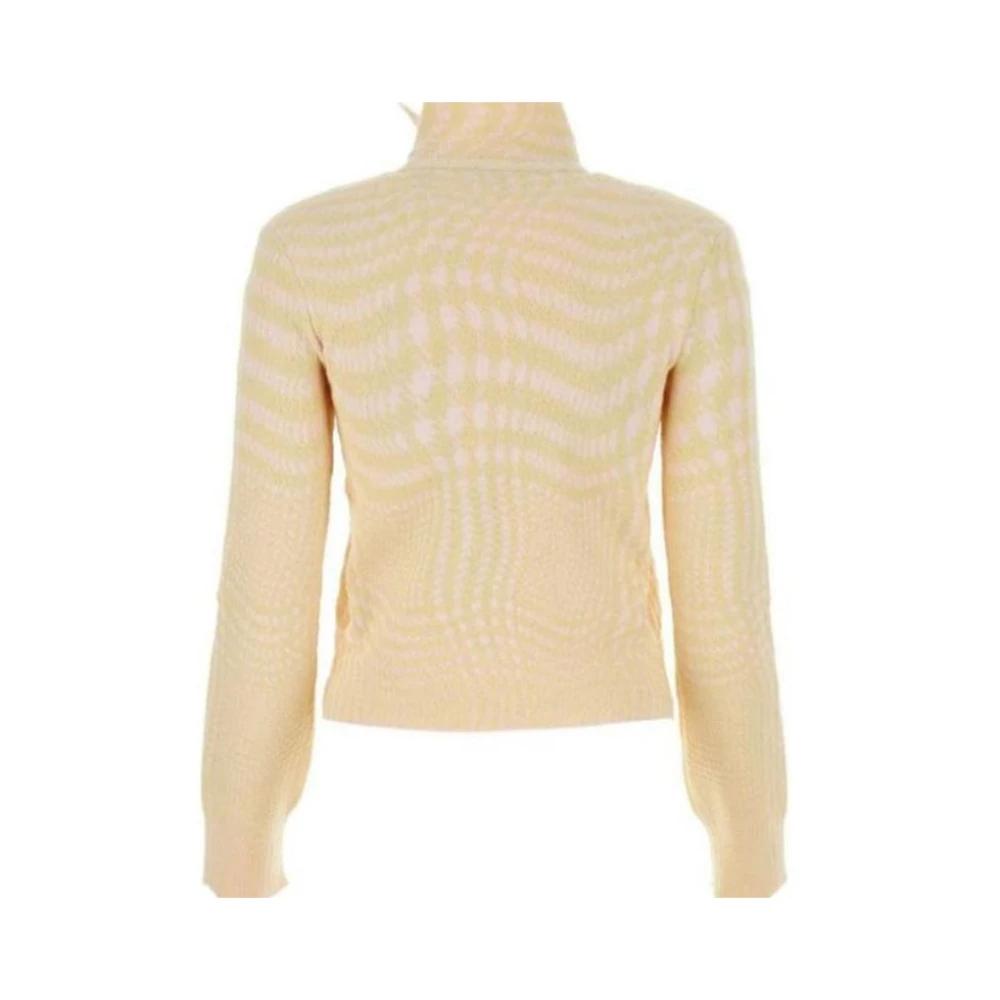 VIP【送料無料・関税込み】Burberry High-neck Ribbed Jumper High Neck Check Sweater | BURBERRY | elysewalker