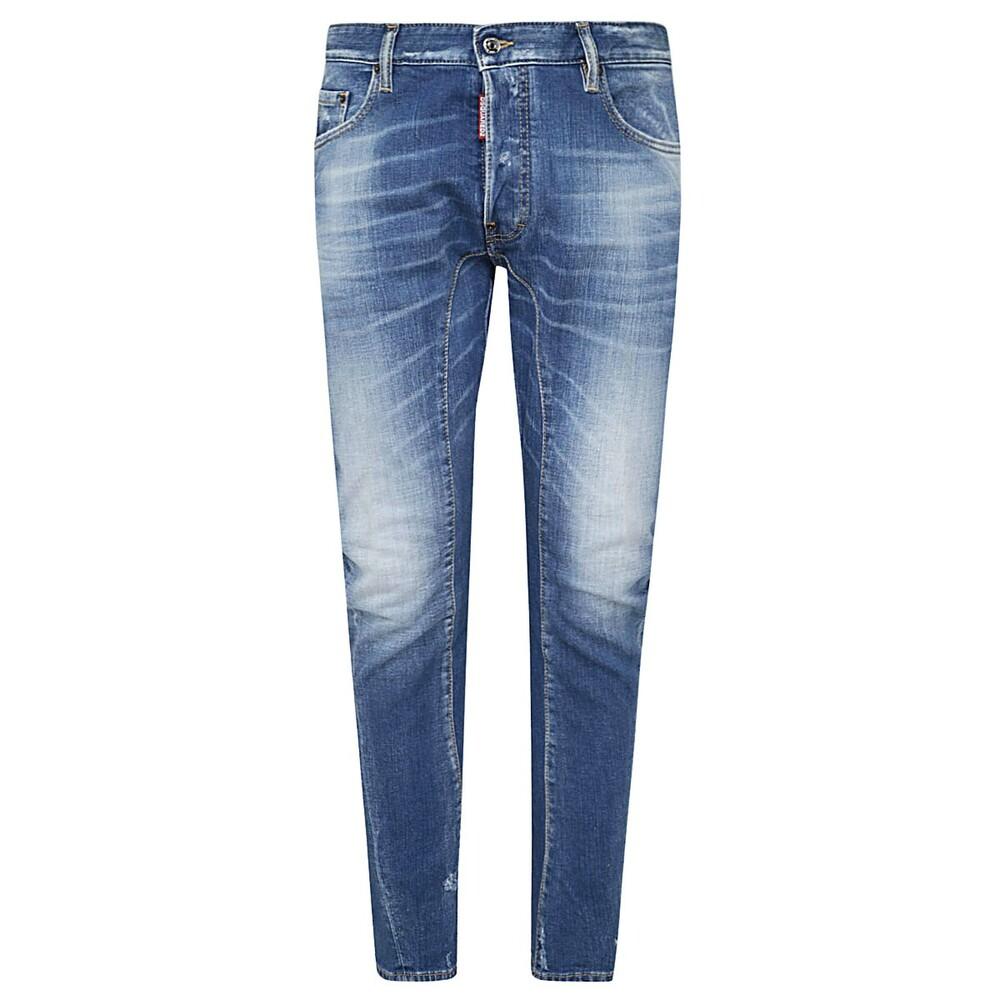Herren Bekleidung Jeans Röhrenjeans DSquared² Denim Skinny-Jeans mit Bleached-Effekt in Blau für Herren 