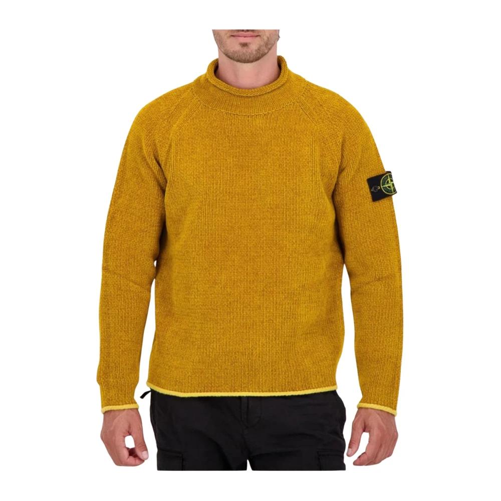 Polo Maglia Stone Island Gialla Maglieria Giallo Stone Island Da