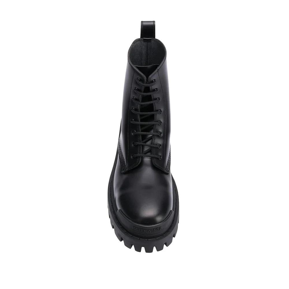 BALENCIAGA STRIKE LACE-UP BOOTS