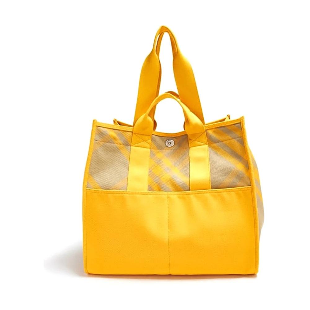 トートバッグ BURBERRY Women Bags 8075135 BURBERRY UOMO Yellow Burberry Tasche zip-up Leather Shoulder Bag | Yellow | FARFETCH